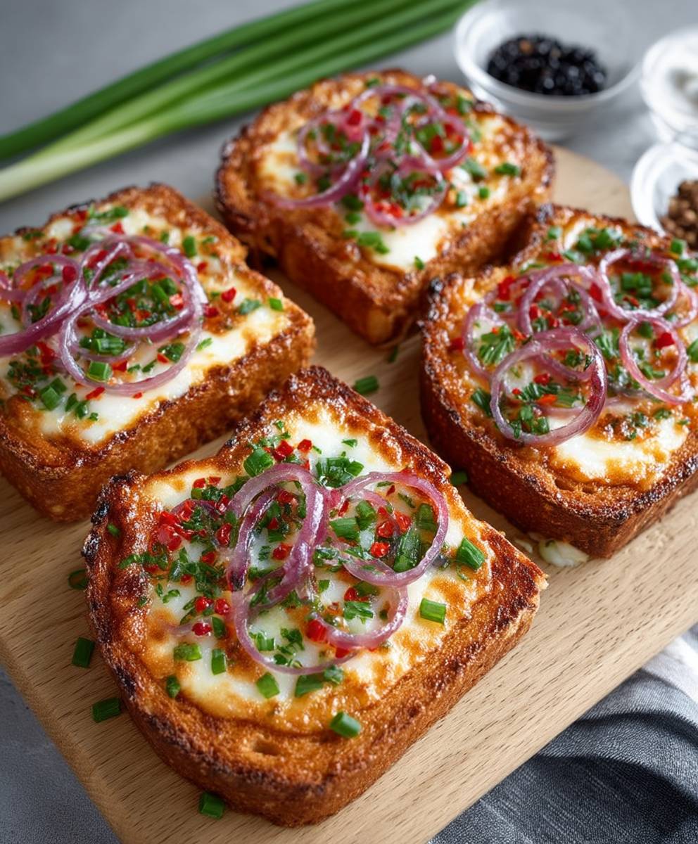 Flammkuchen Toast einfach lecker