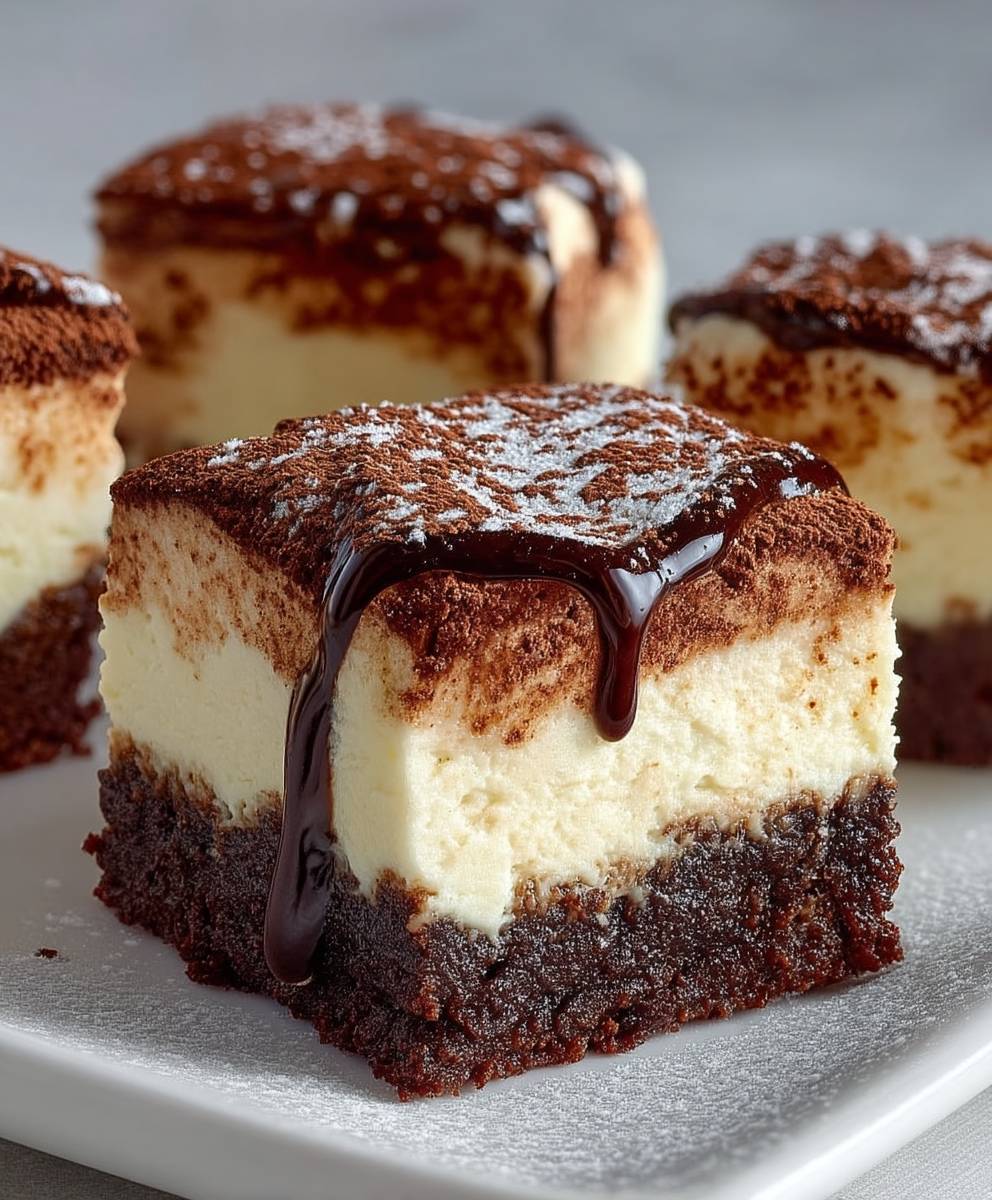 Schokoladige Tiramisu Brownies