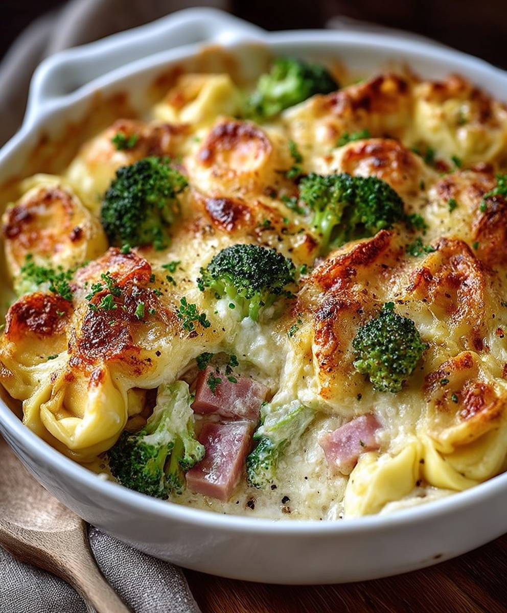 Tortellini Auflauf mit Schinken