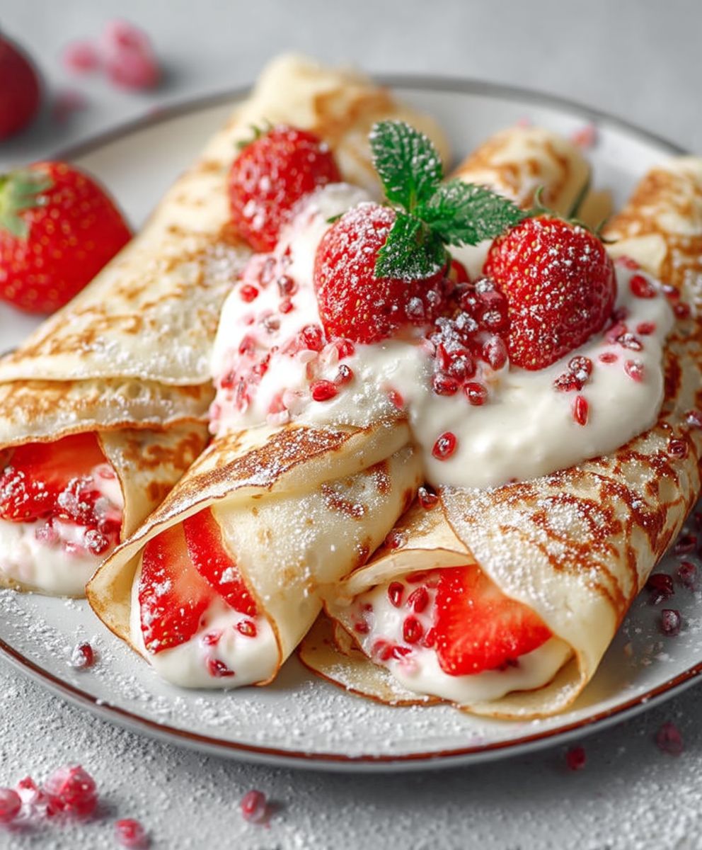 Protein Pfannkuchen Quarkfüllung