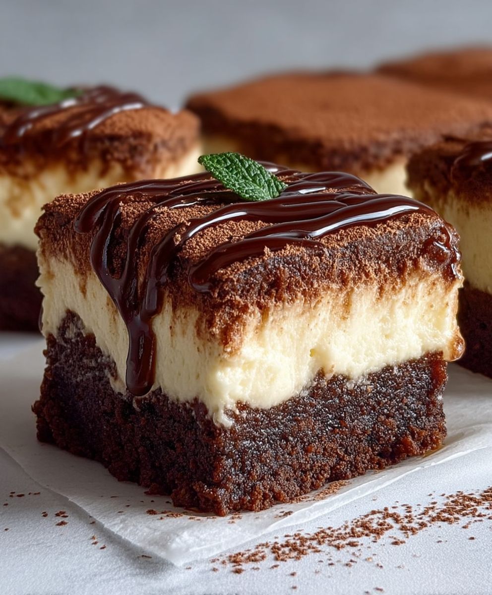 Schokoladige Tiramisu Brownies