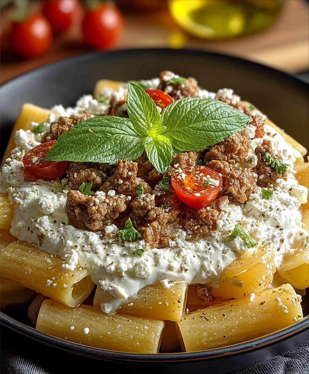 Rigatoni Hack Feta Creme