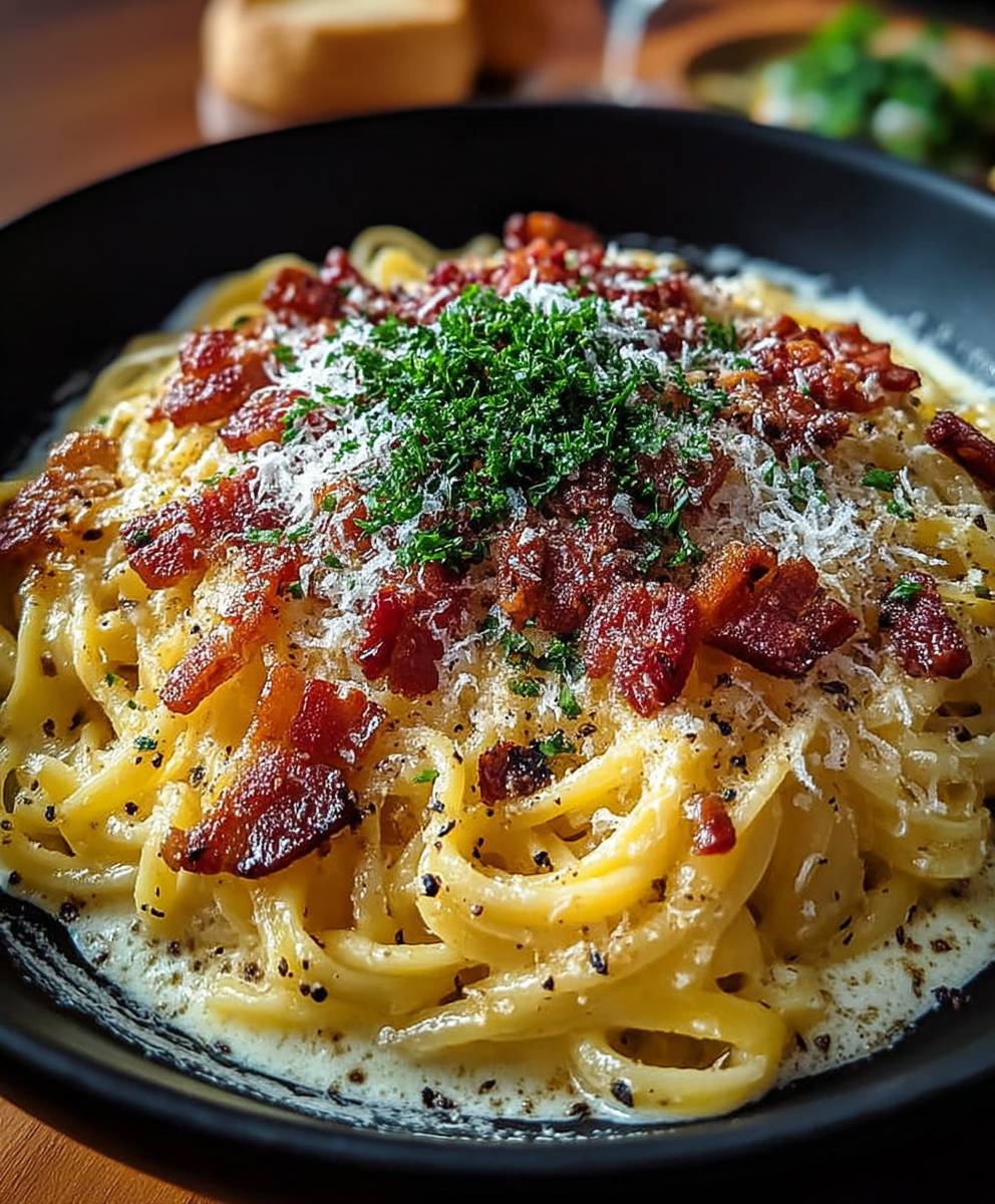 Bacon Carbonara Pasta einfach