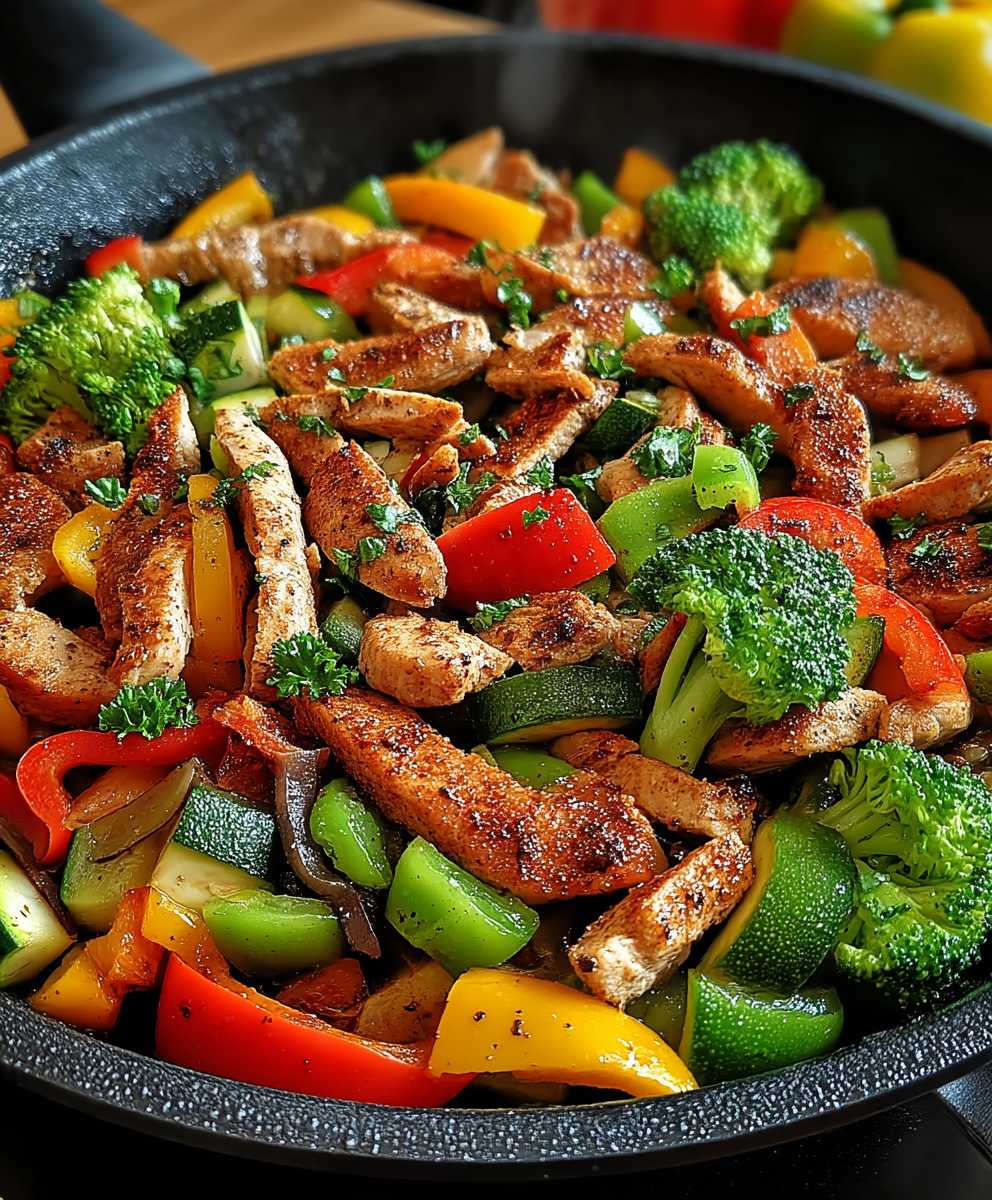 Low Carb Gemüsepfanne Pute