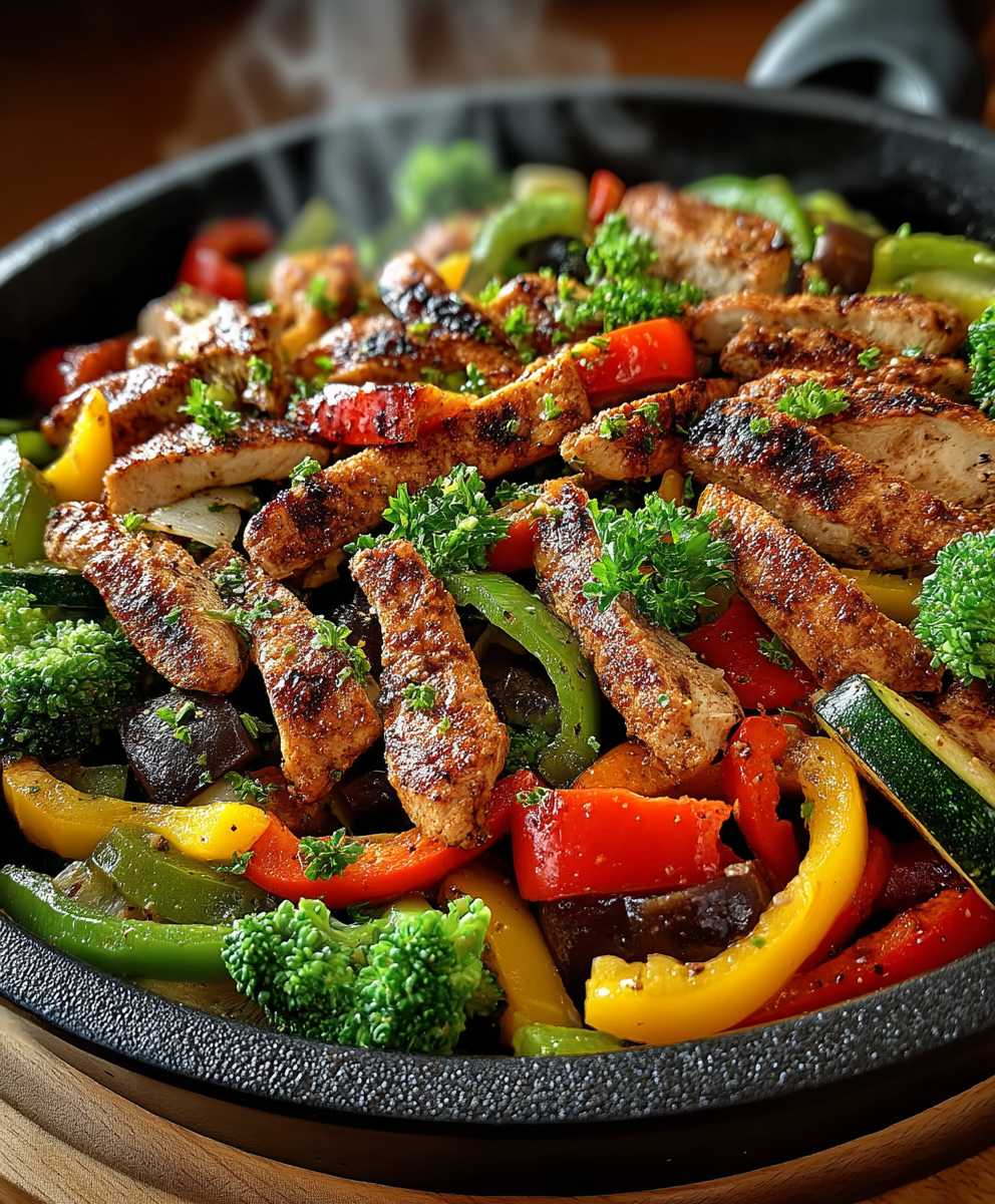 Low Carb Gemüsepfanne Pute
