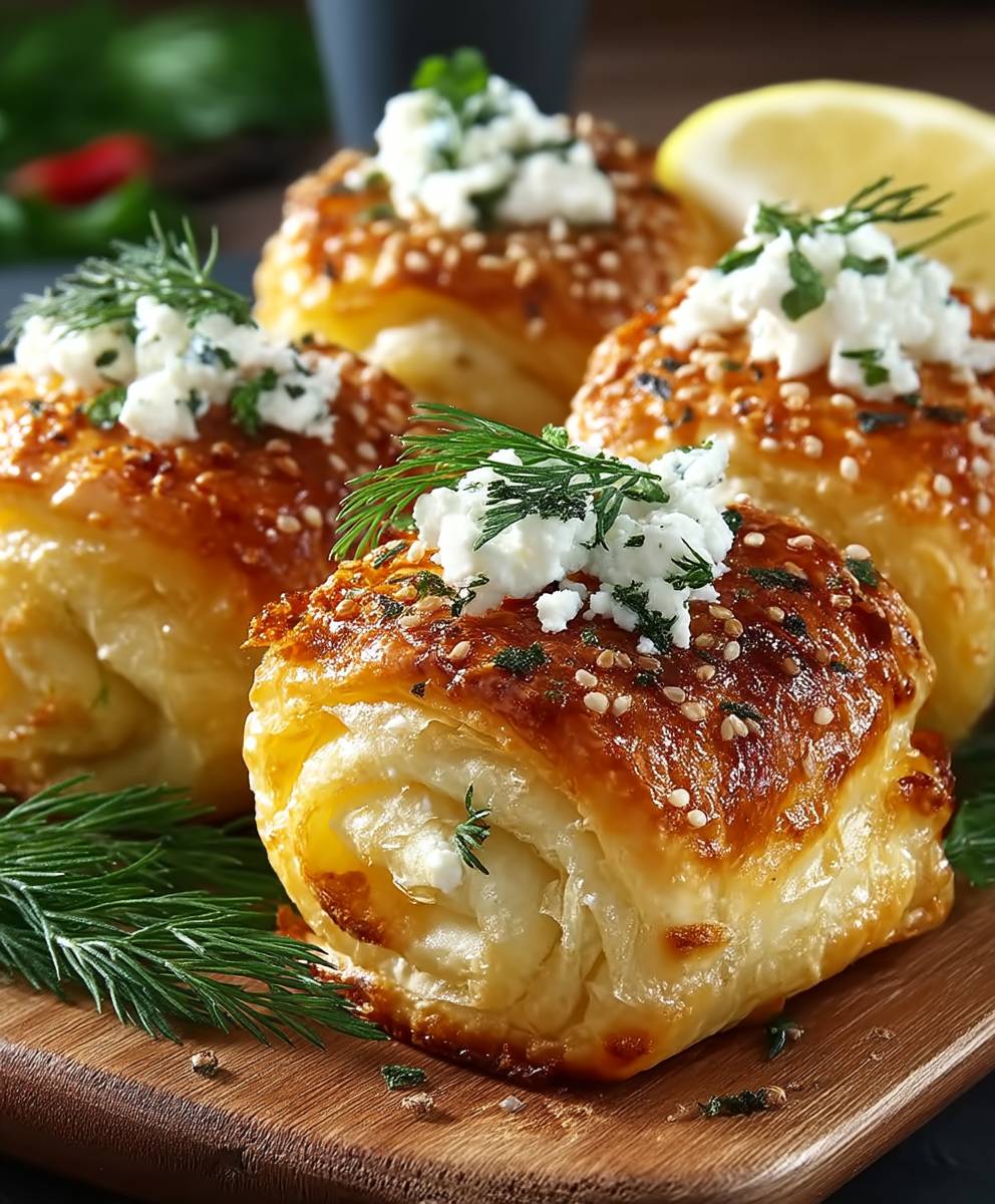 Knusprige Feta Röllchen Ofen