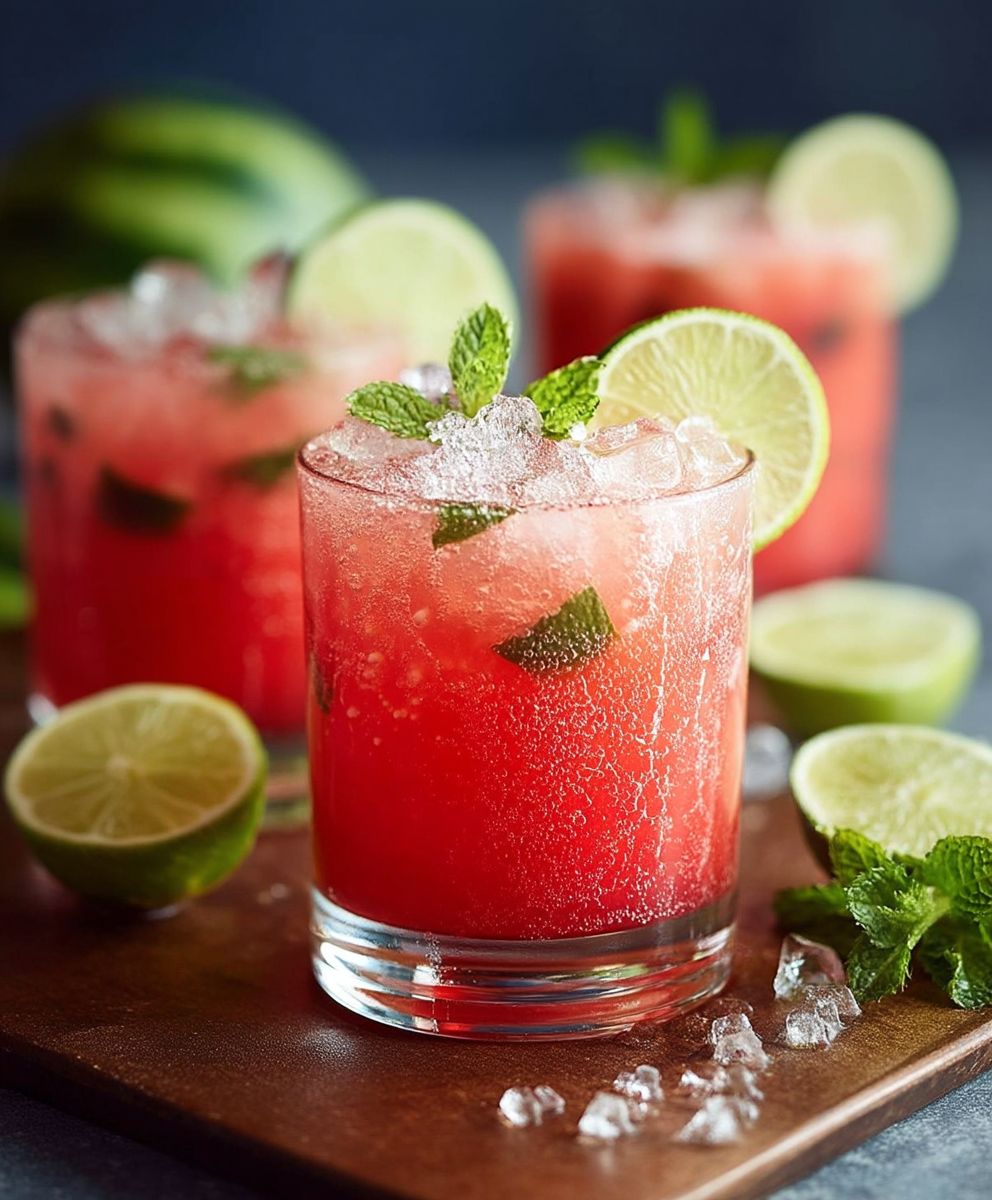 Wassermelonen Limetten Cocktail Sommer