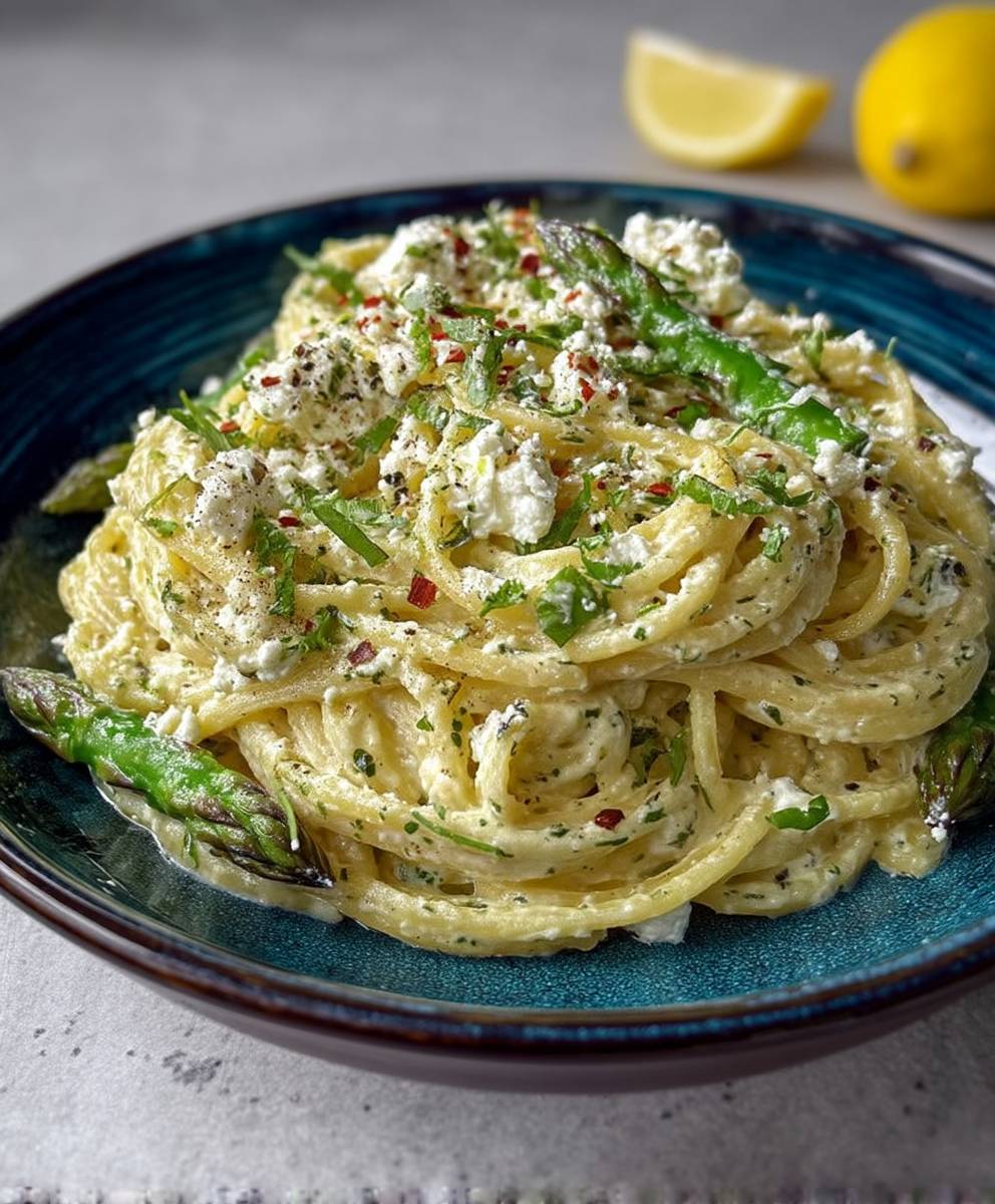 Cremige Zitrone Feta Pasta