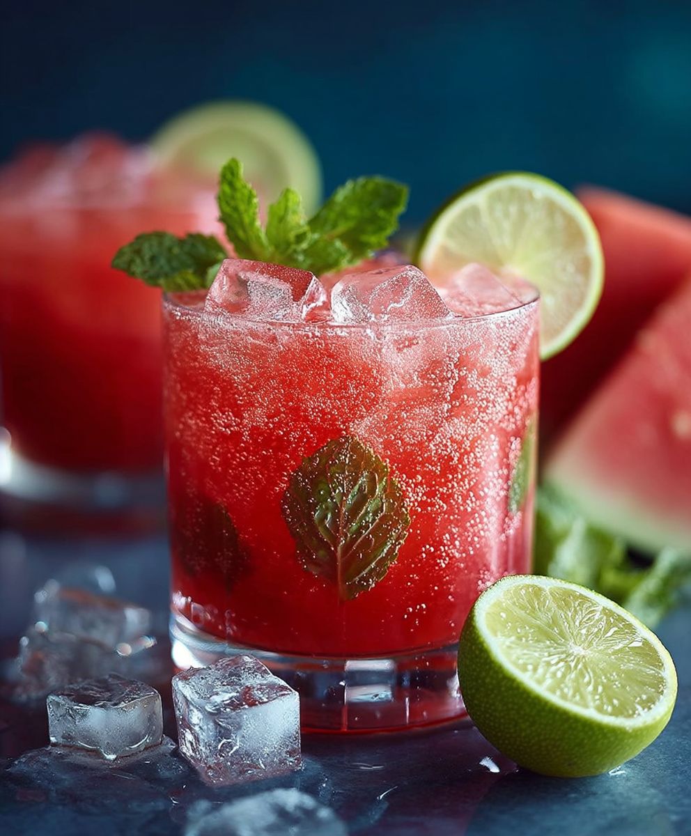 Wassermelonen Limetten Cocktail Sommer