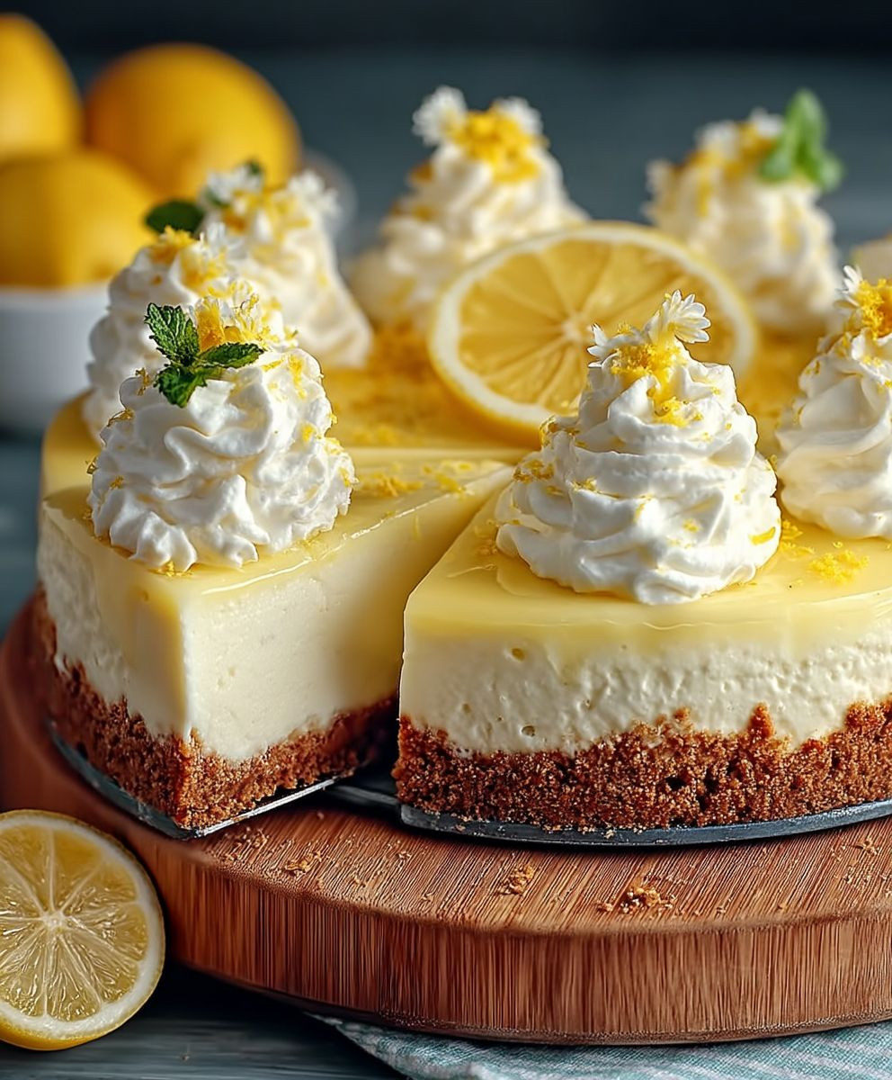 Zitronen Cheesecake einfach ohne Backen