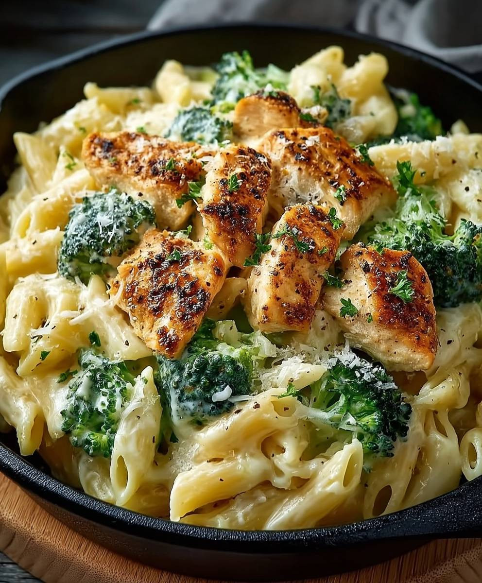 Hähnchen Brokkoli Pasta cremig