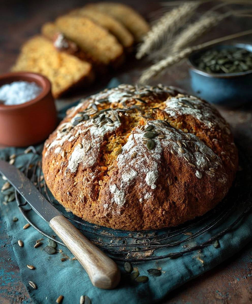 Dinkel Joghurt Brot Möhren