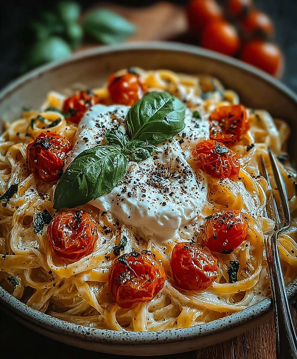 Cremige Burrata Pasta