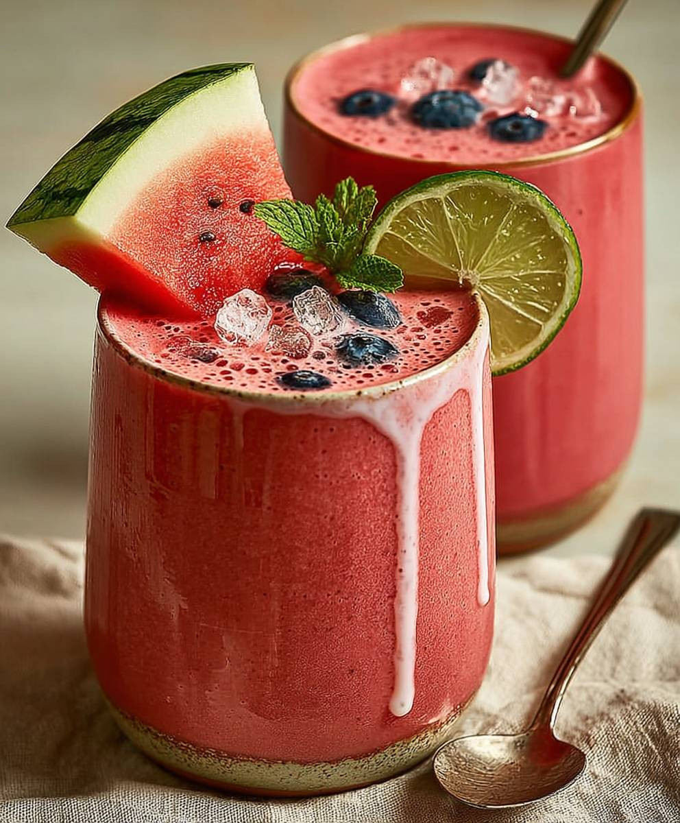 Wassermelonen Smoothie Sommer Genuss