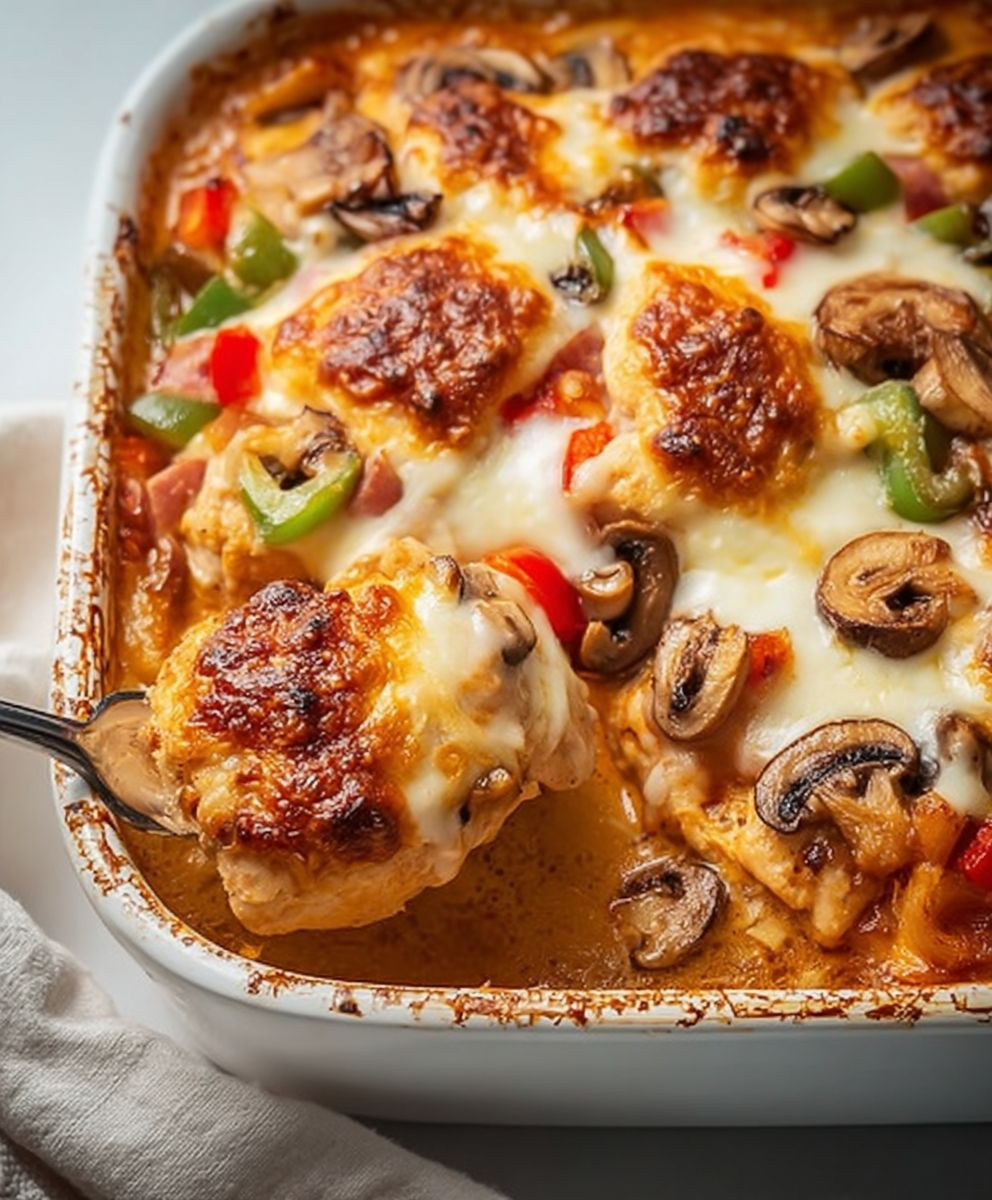 Hähnchen Auflauf im Backofen