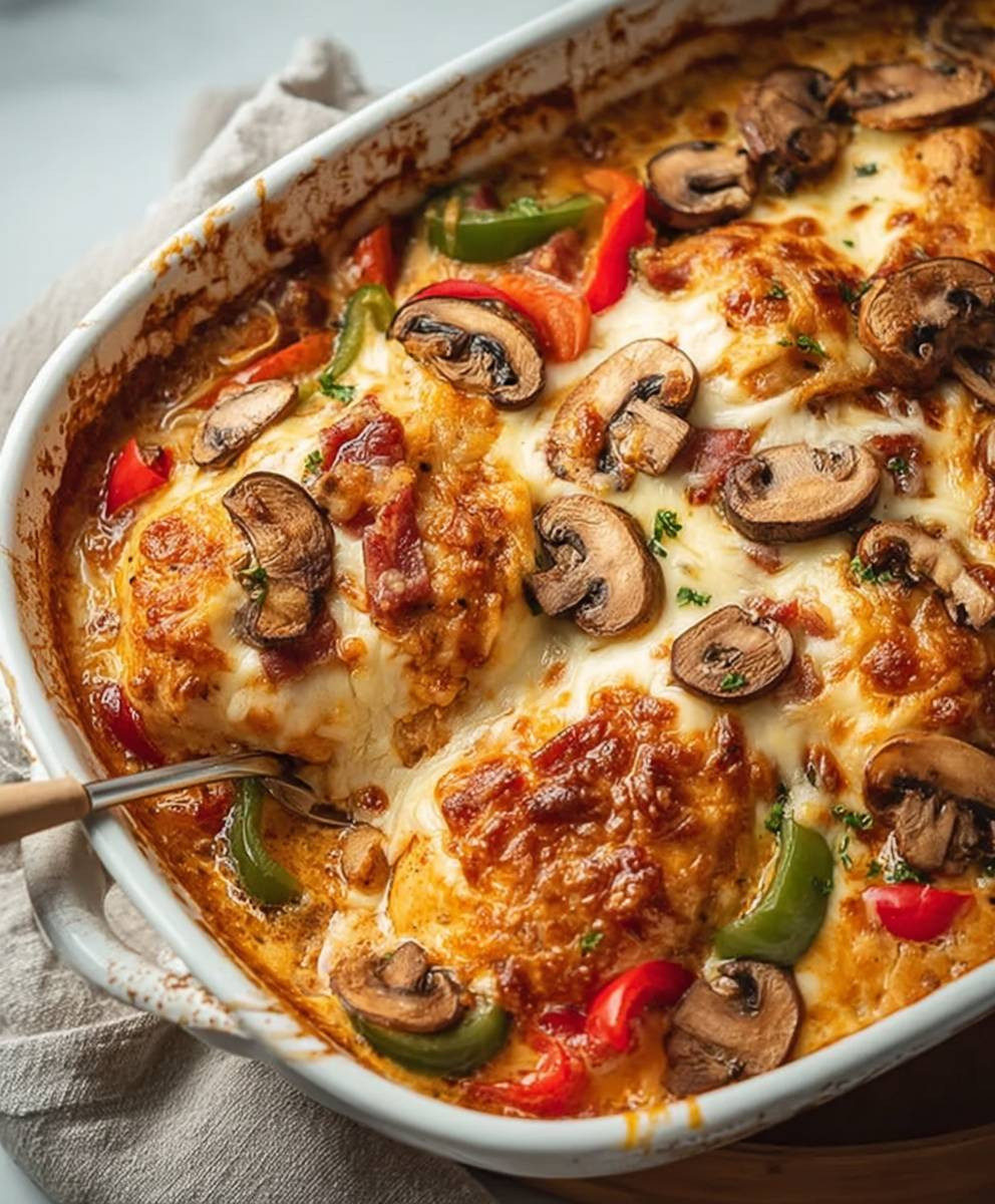 Hähnchen Auflauf im Backofen