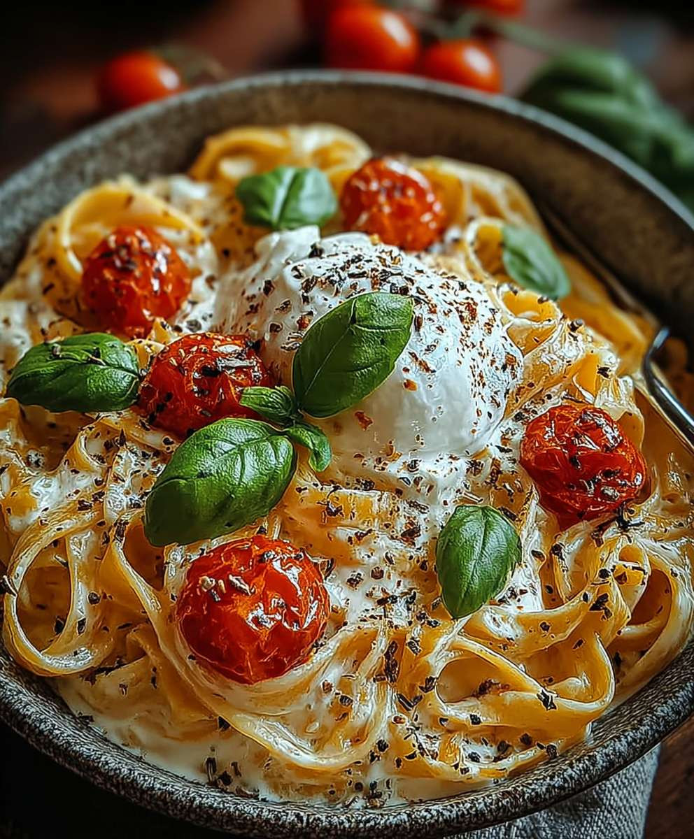 Cremige Burrata Pasta