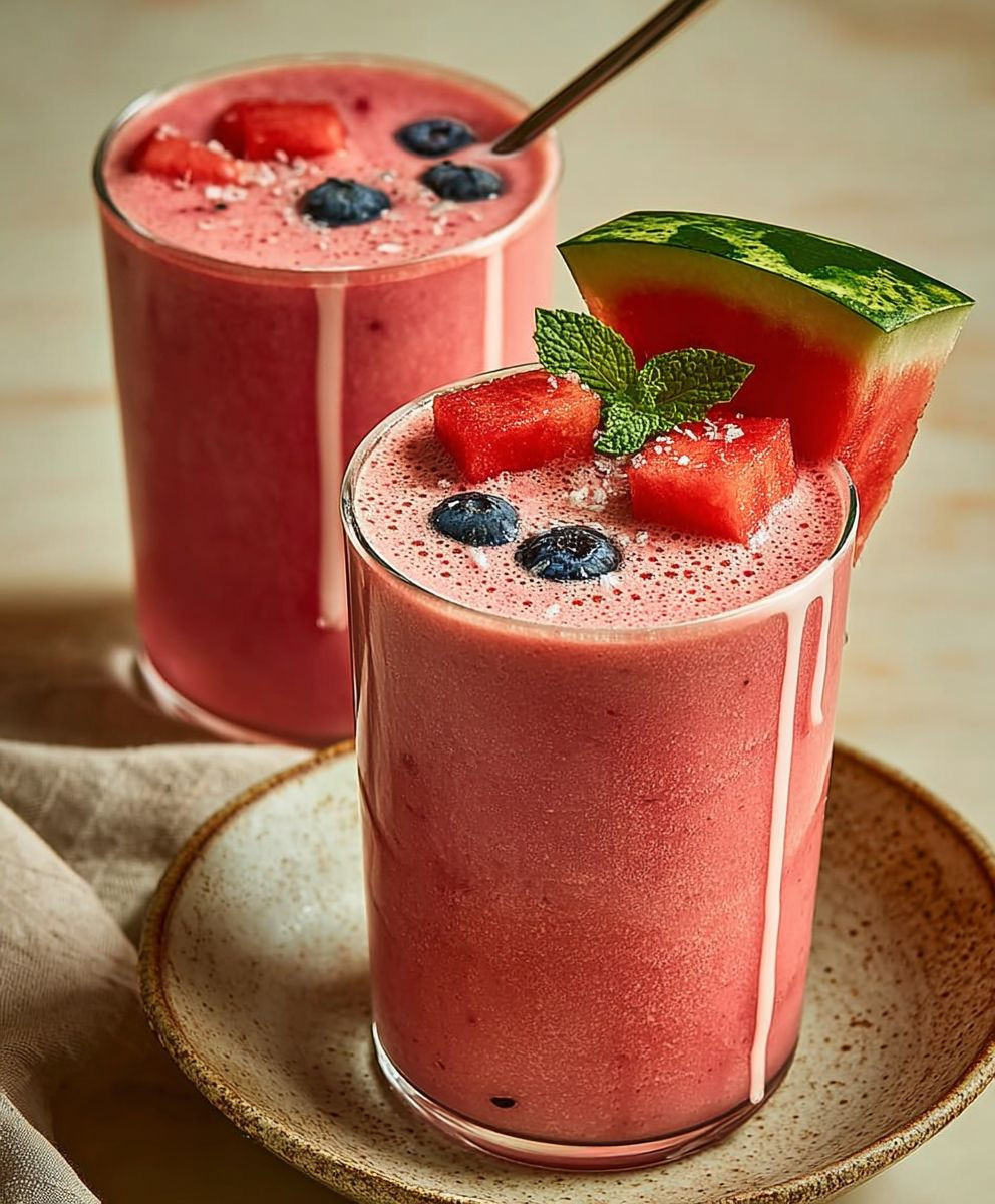 Wassermelonen Smoothie Sommer Genuss