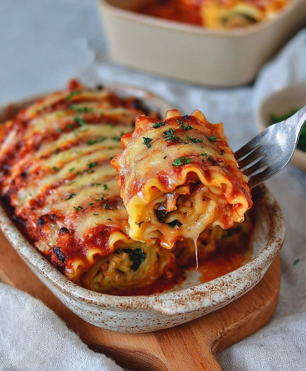 Vegane Lasagne Rollen