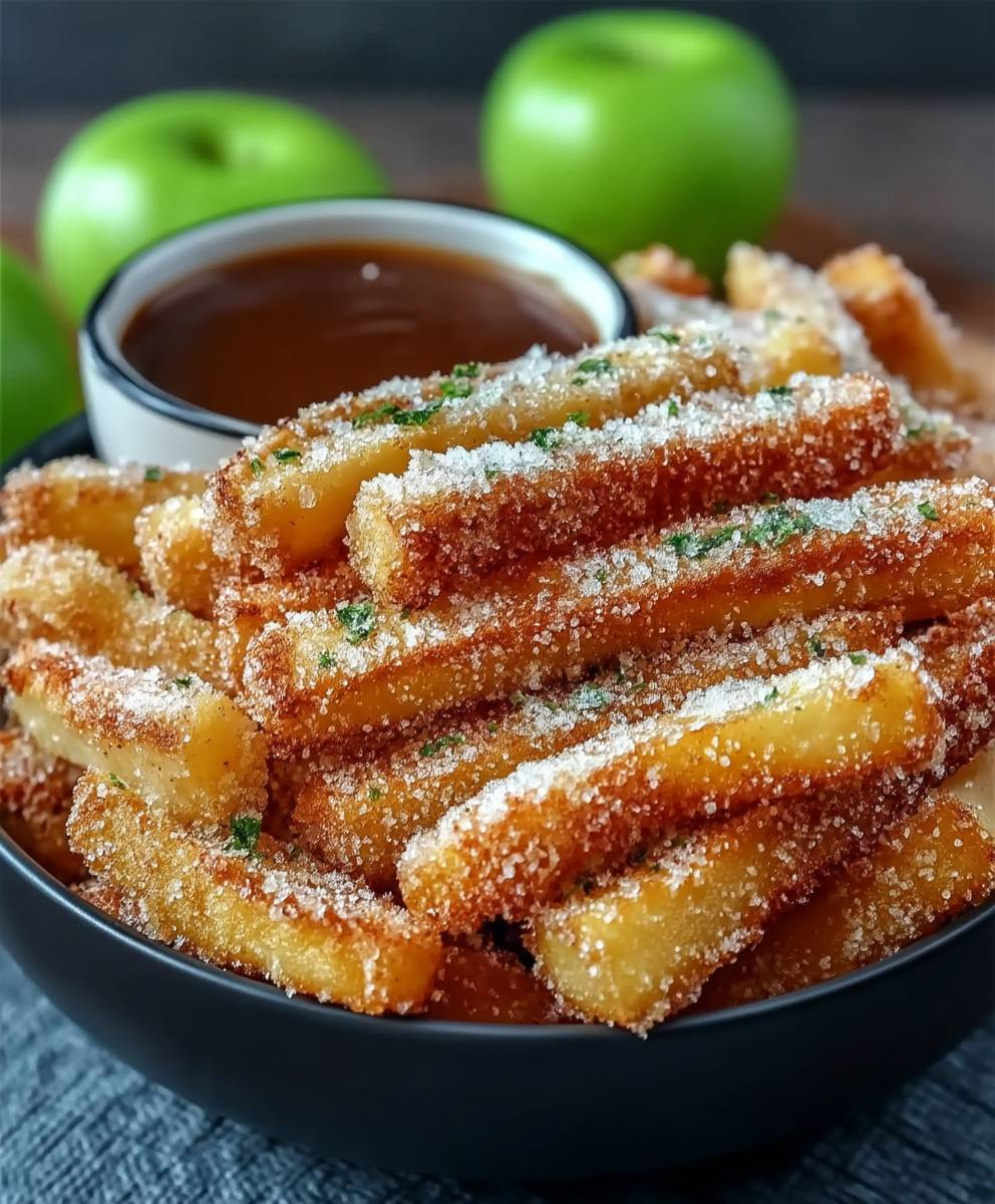 Knusprige Apfelfritten aus dem Airfryer