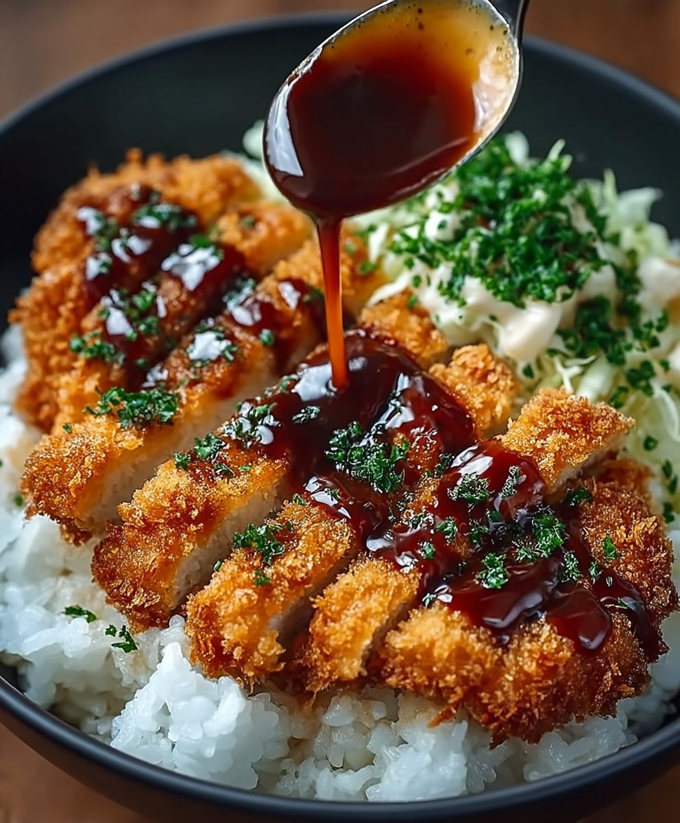 Katsu Bowl mit Tonkatsu Soße