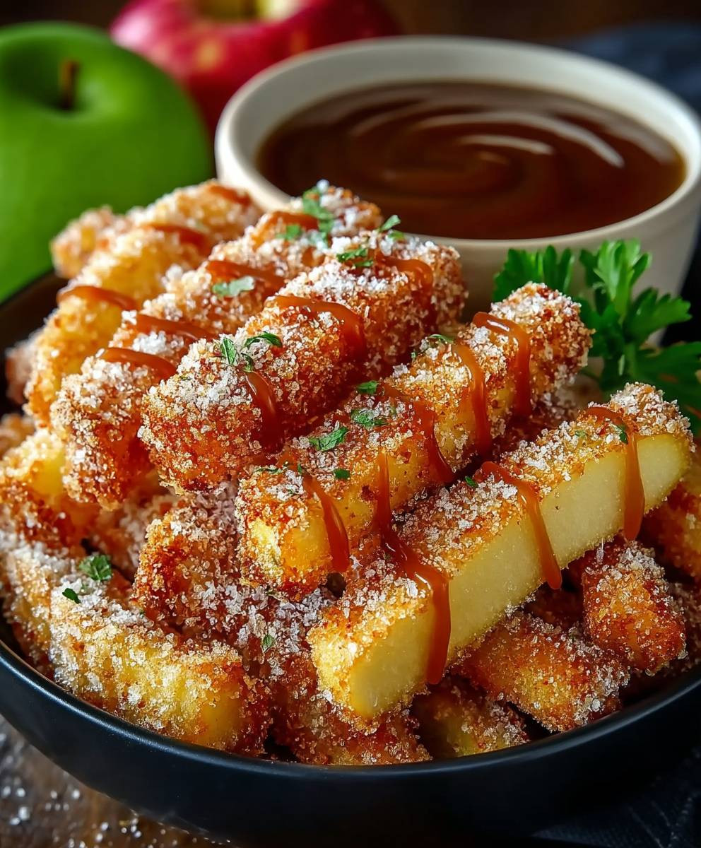 Knusprige Apfelfritten aus dem Airfryer
