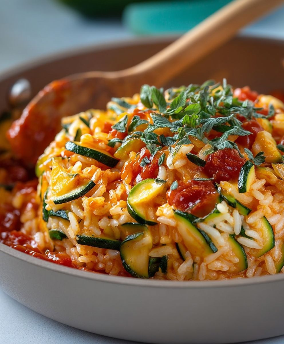 Zucchini Tomaten Reis