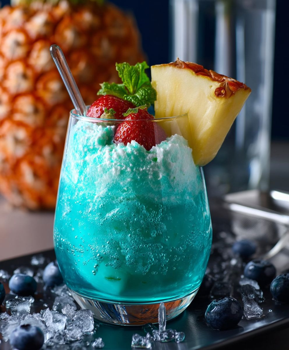 Alkoholfreier Swimmingpool Cocktail