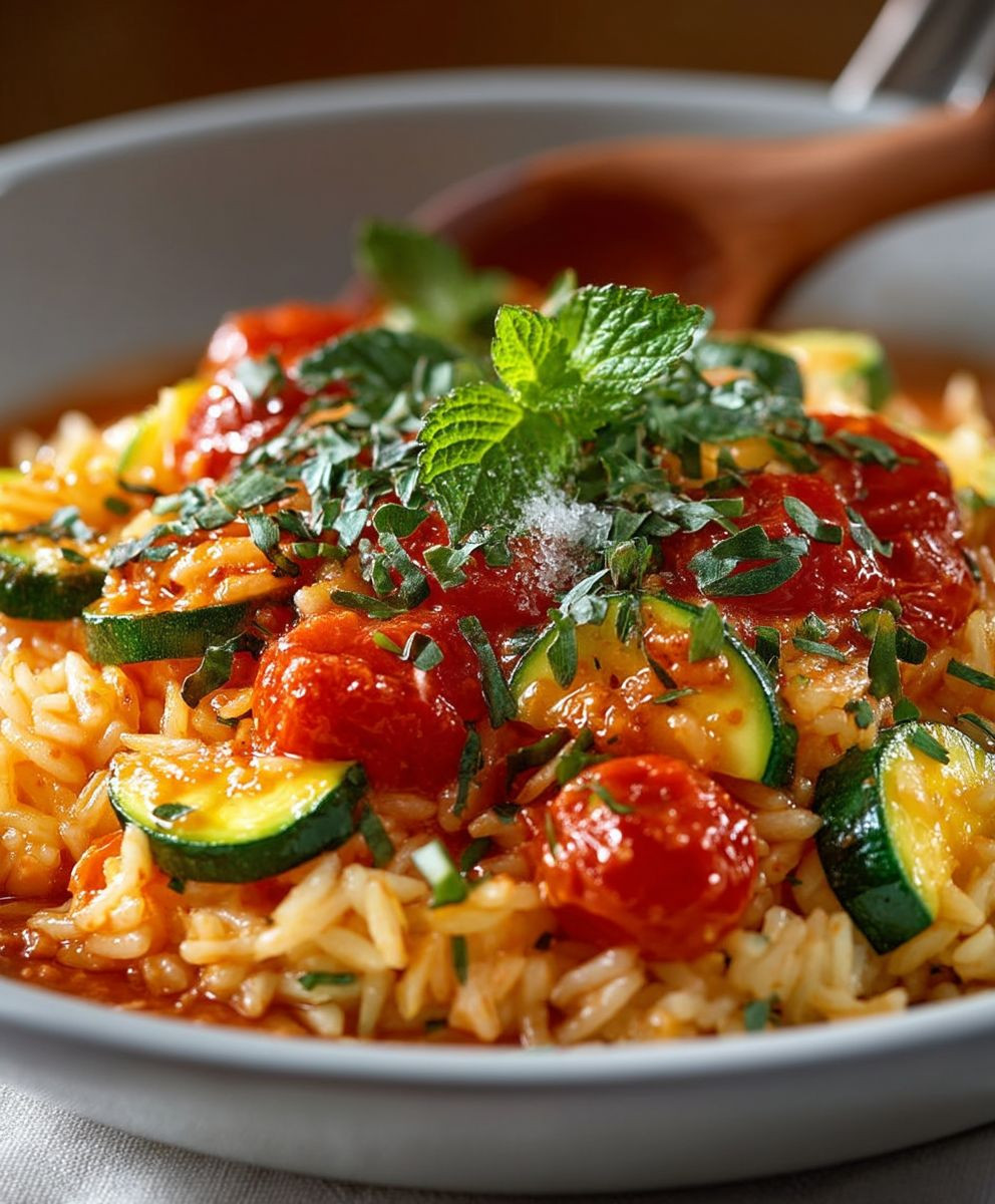 Zucchini Tomaten Reis