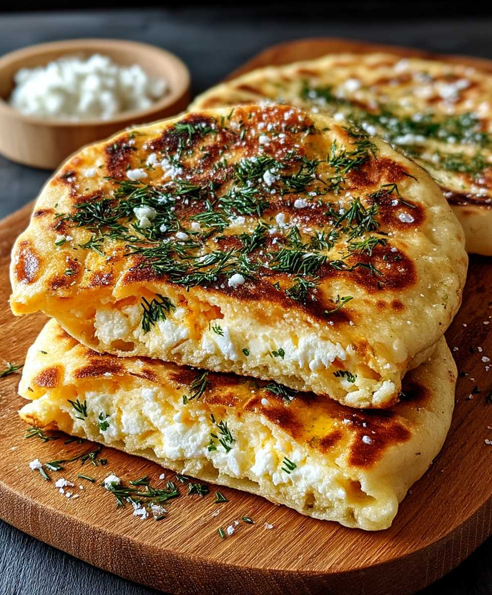 Hüttenkäse Fladenbrot einfach selber backen