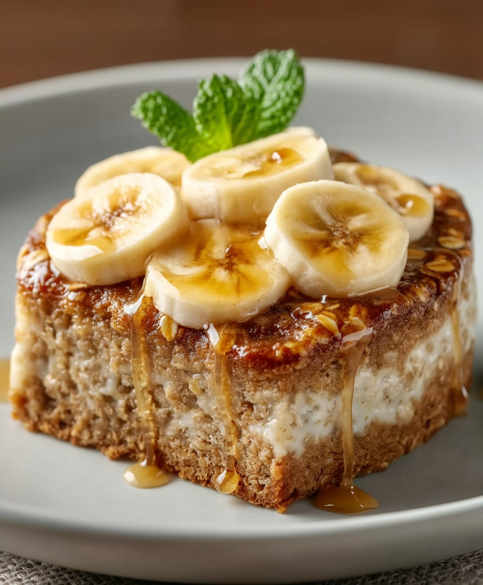 Gesunder Diätkuchen Haferflocken Banane