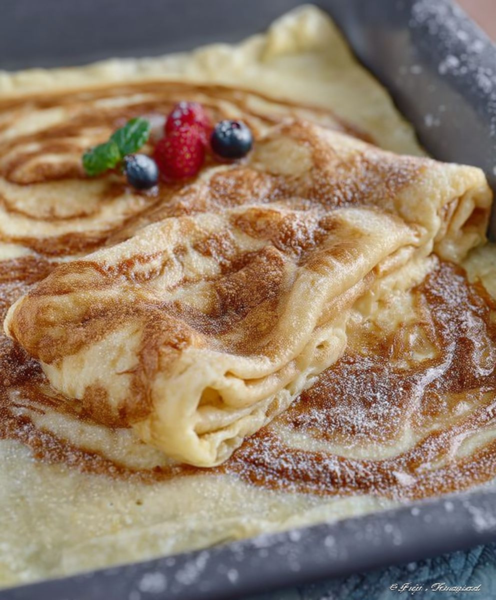 Ofenpfannkuchen aus dem Backofen