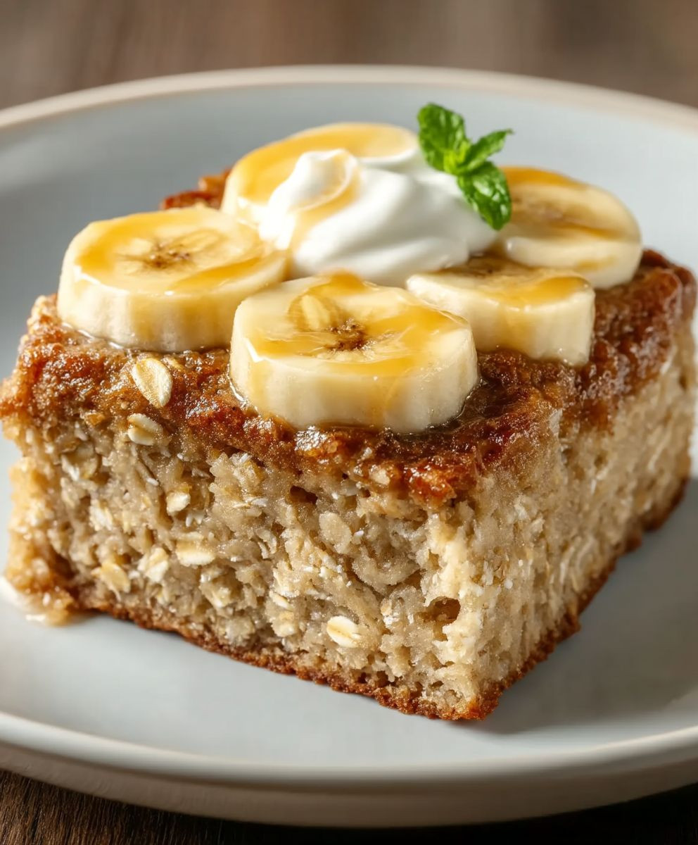 Gesunder Diätkuchen Haferflocken Banane