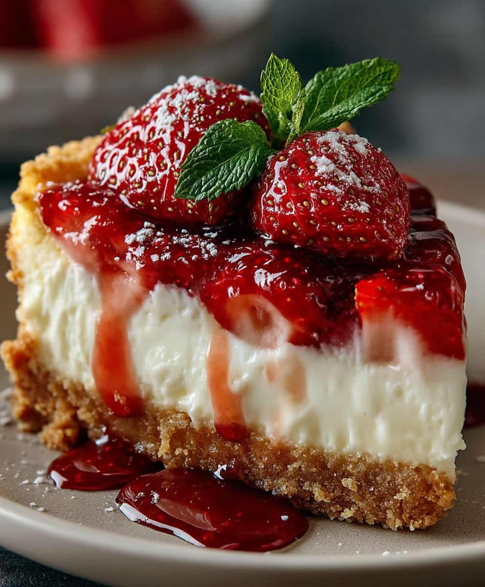 Erdbeer Frischkäse Torte Sommer