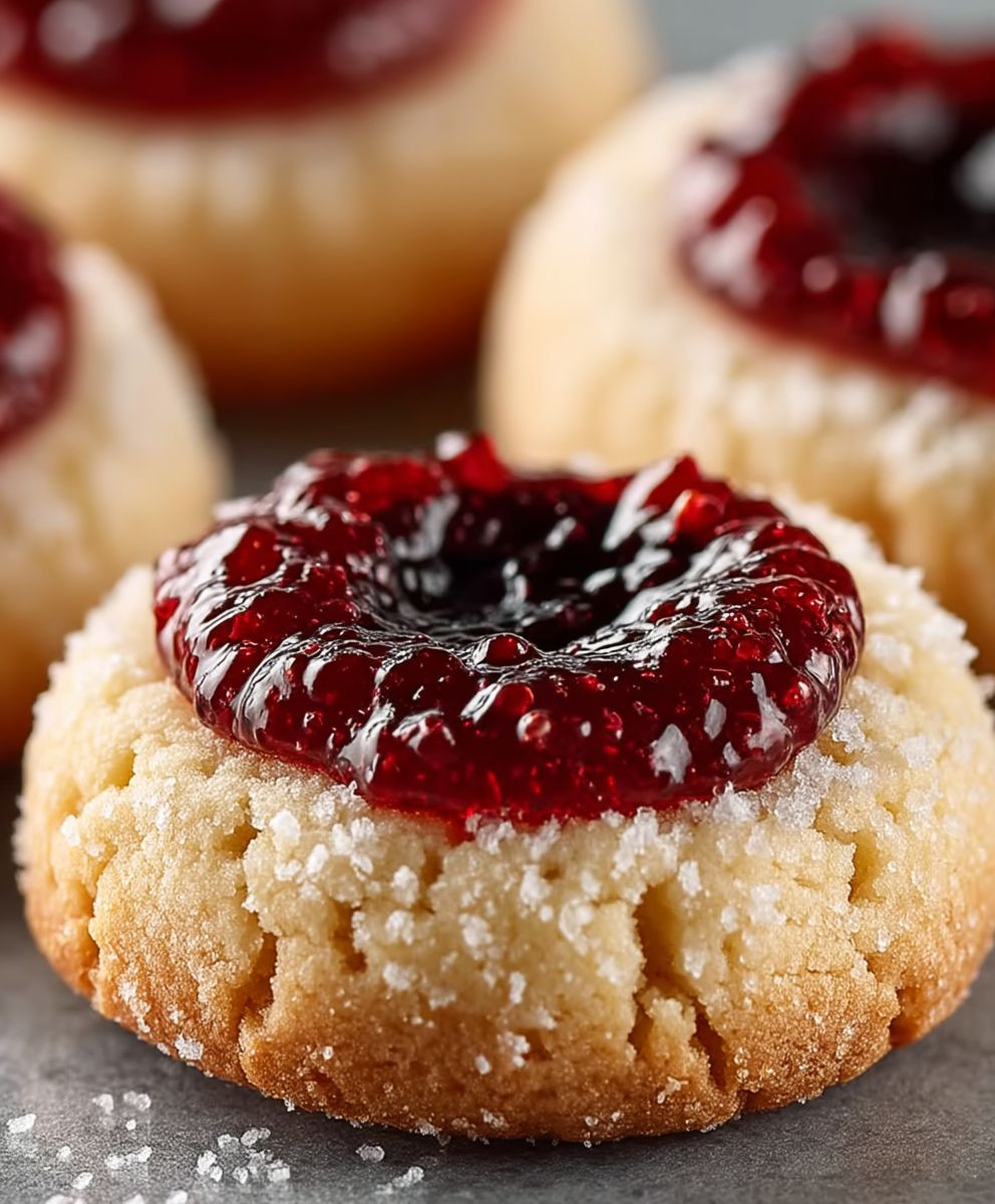 Himbeer Marmeladenplätzchen backen