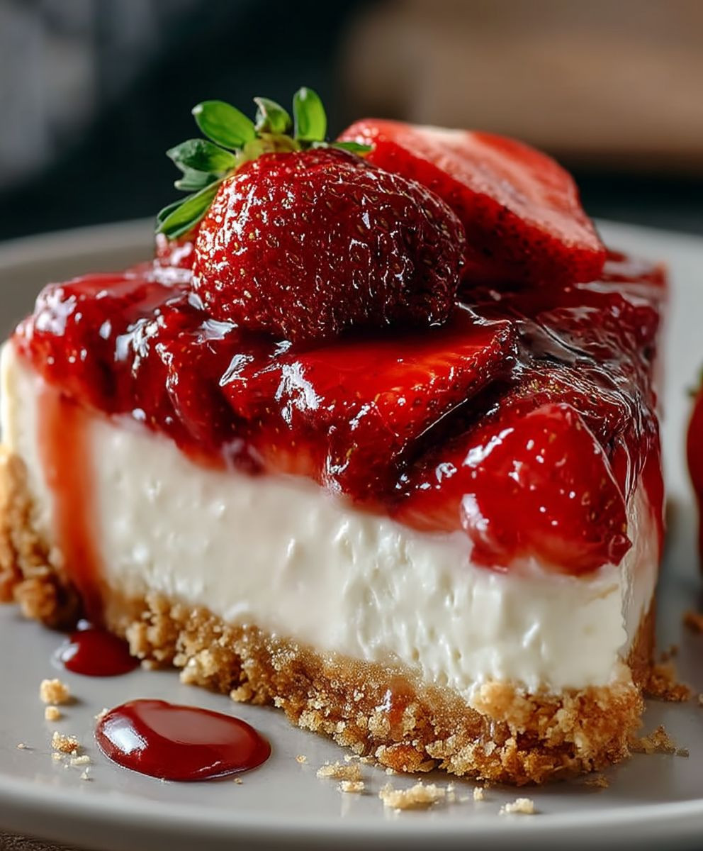 Erdbeer Frischkäse Torte Sommer