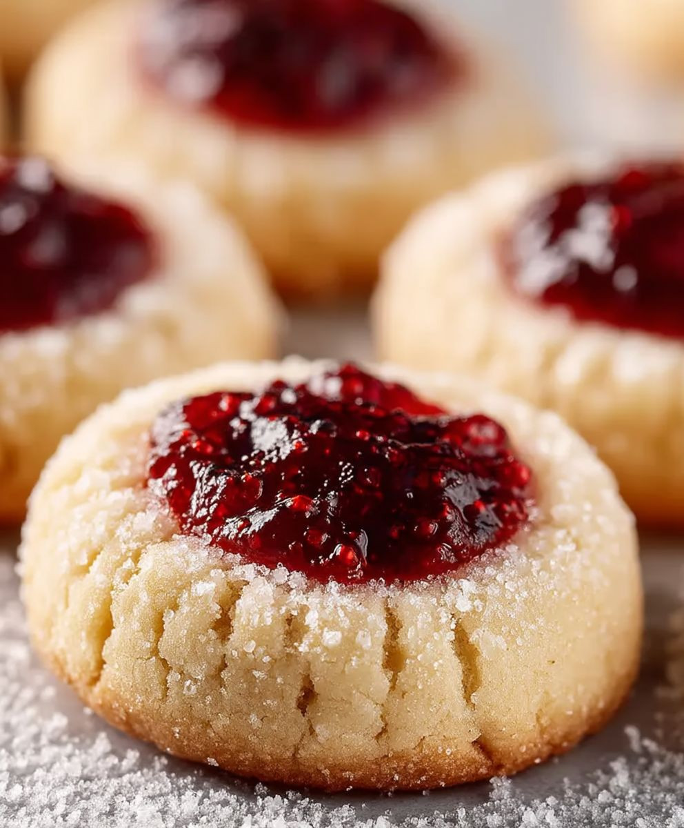 Himbeer Marmeladenplätzchen backen