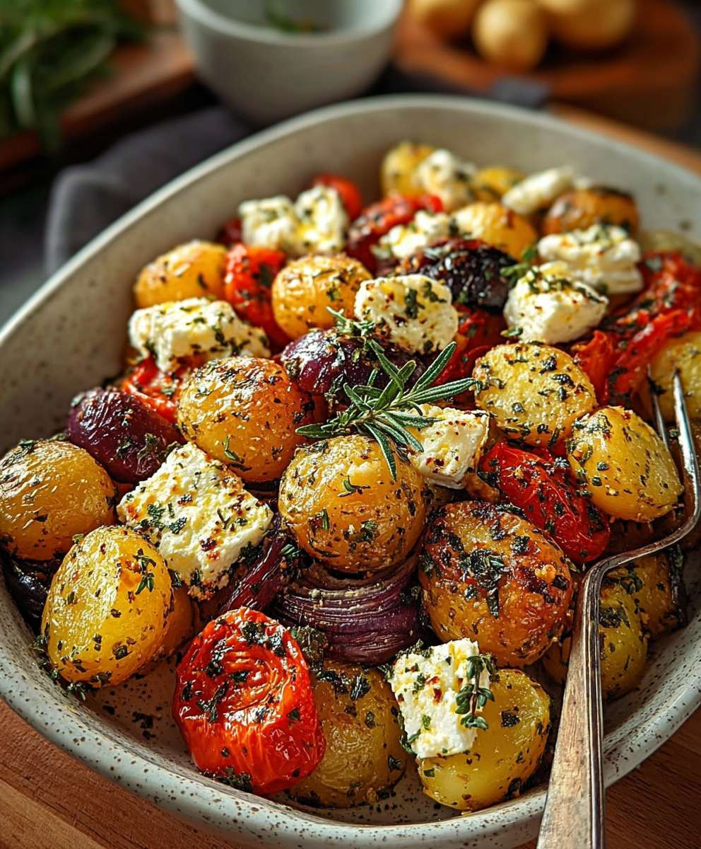 Feta Kartoffeln Ofengemüse einfach