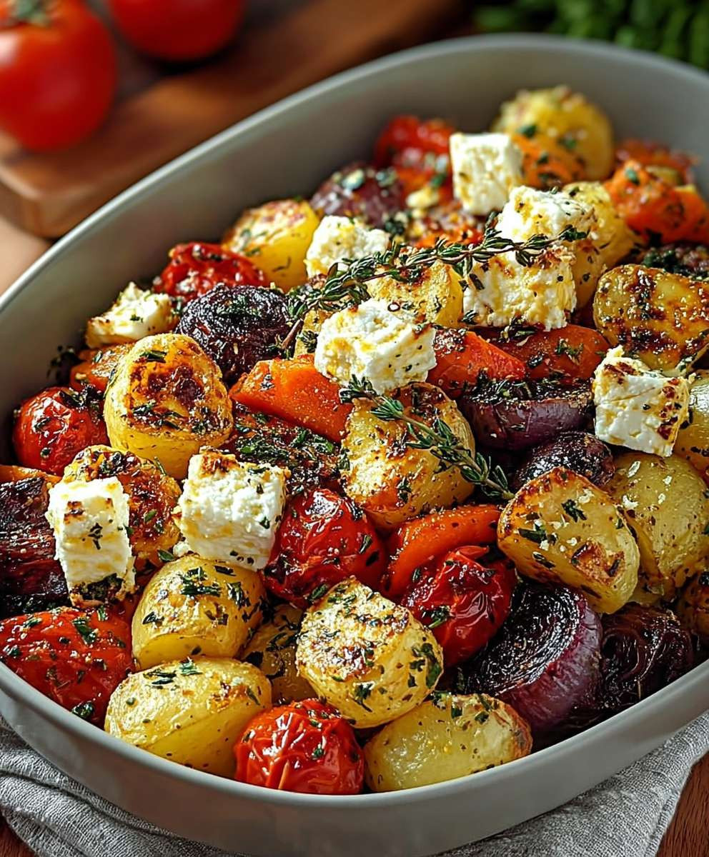 Feta Kartoffeln Ofengemüse einfach