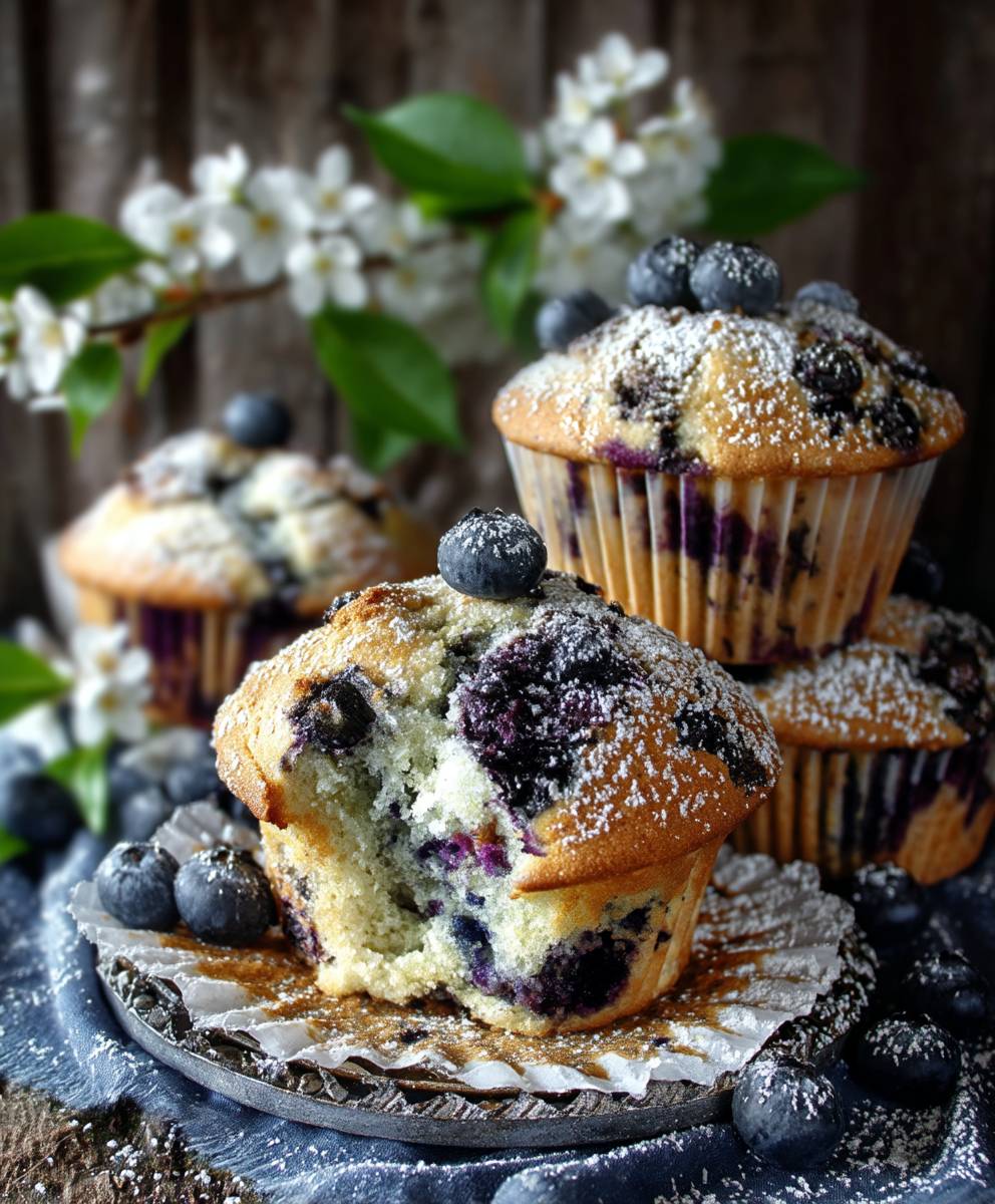 Saftige Blaubeermuffins backen