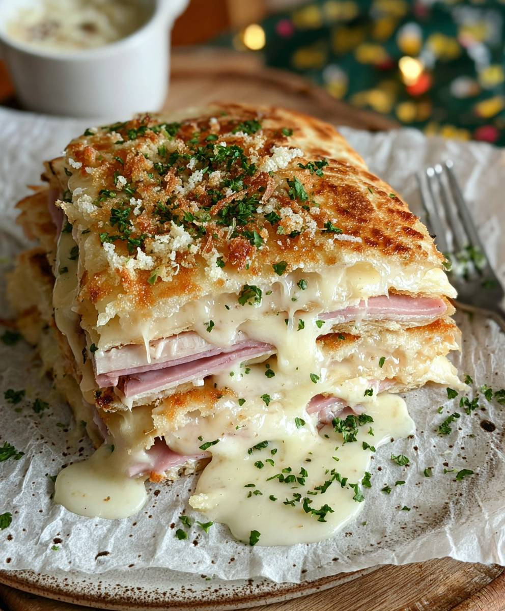 Chicken Cordon Bleu Quesadilla