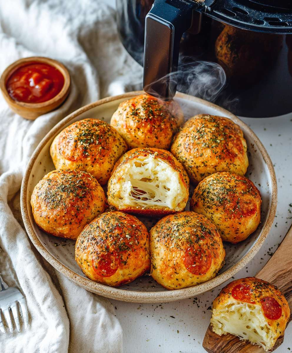 Air Fryer Pizza Bomben