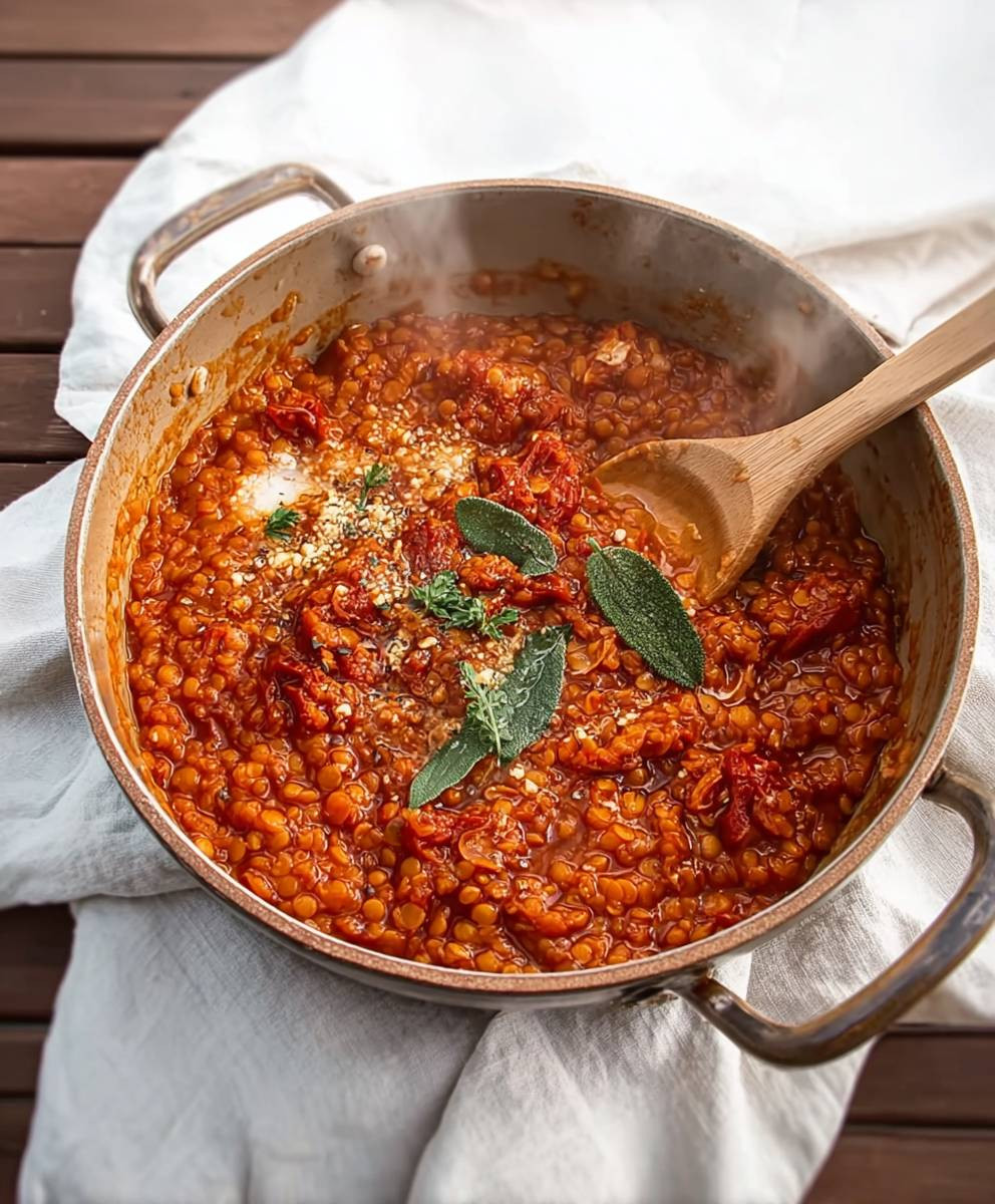 Rote Linsen Bolognese Vegetarisch
