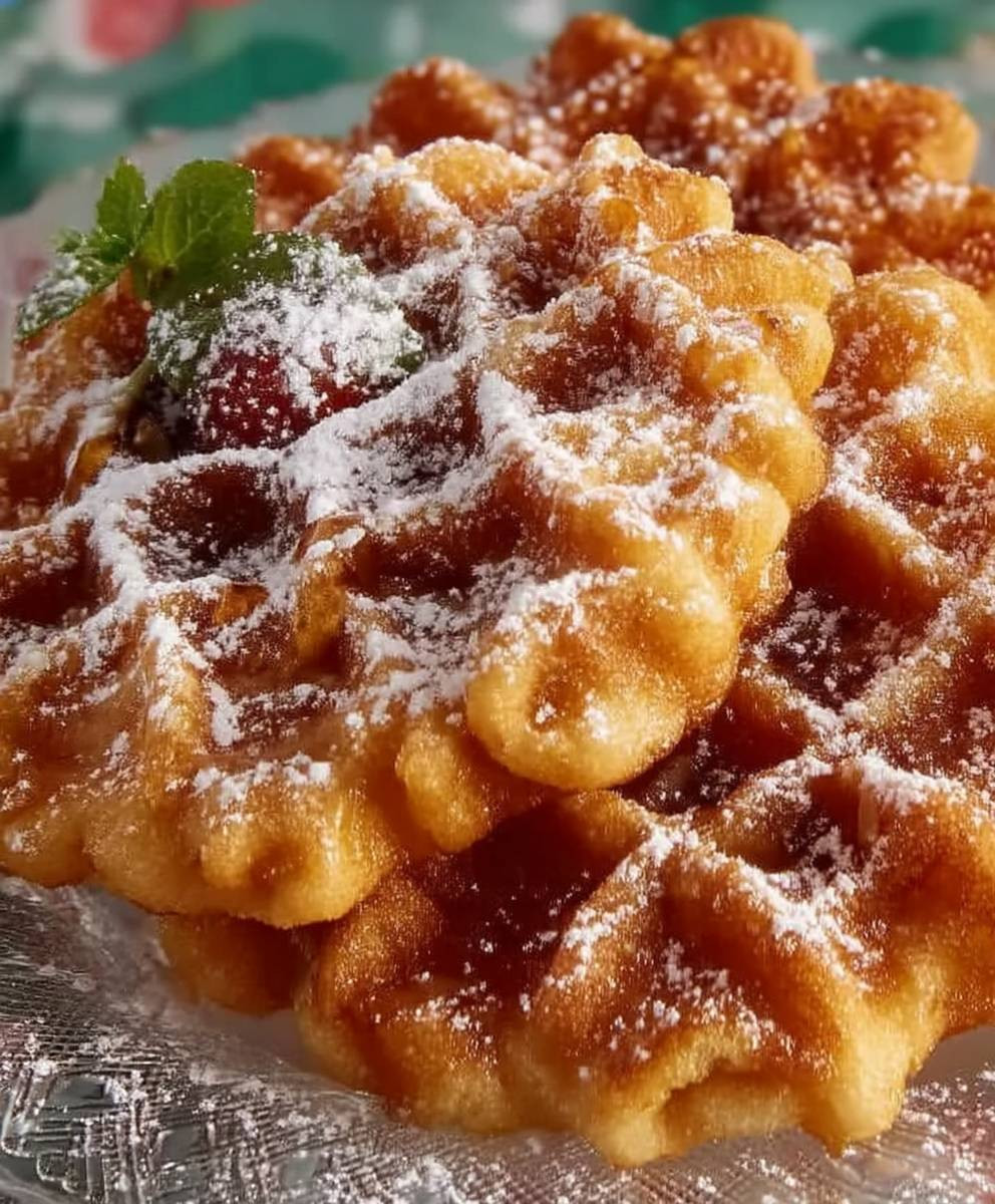 Churros Waffeln einfach backen