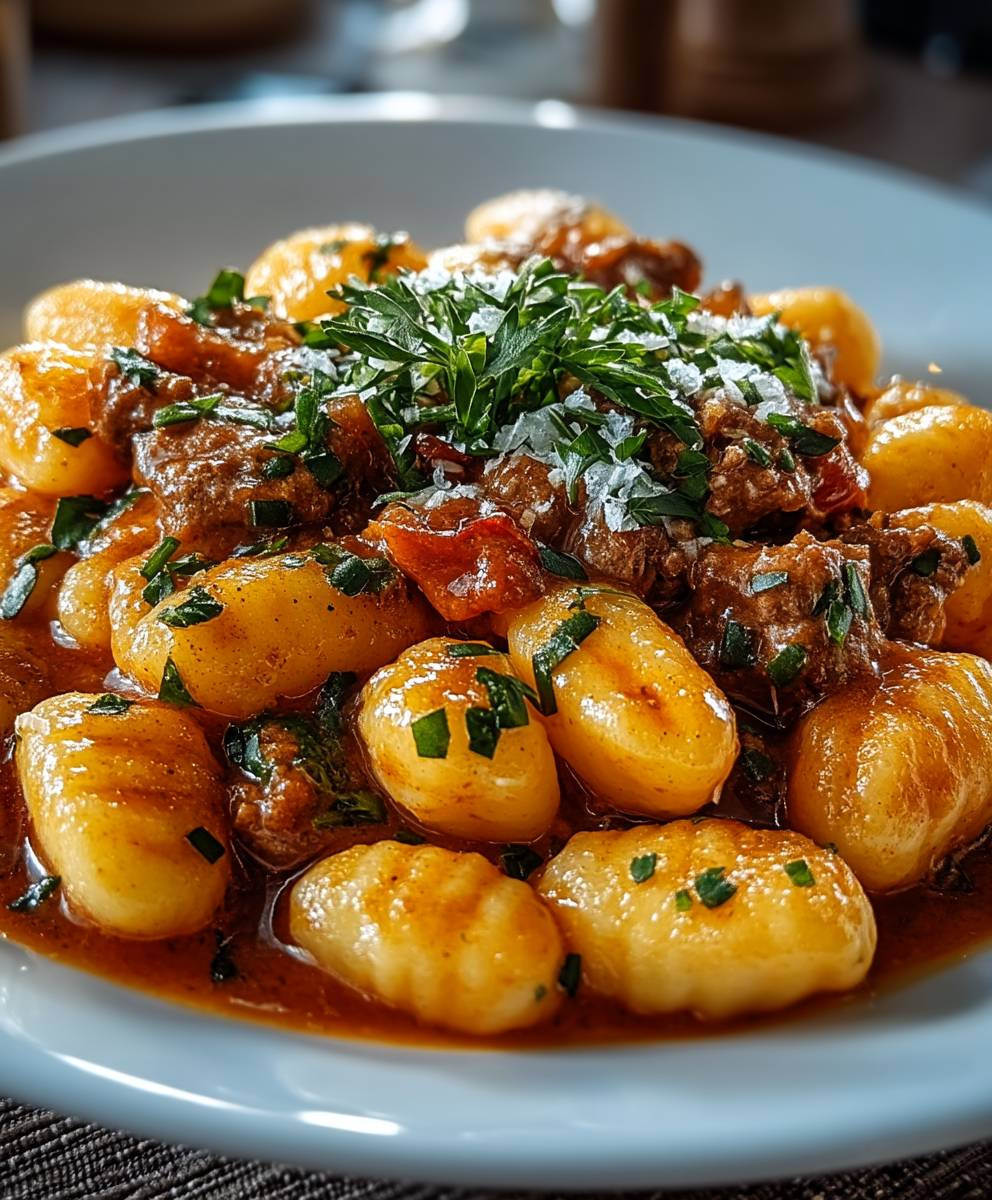 Gnocchi Gulasch einfach zubereiten