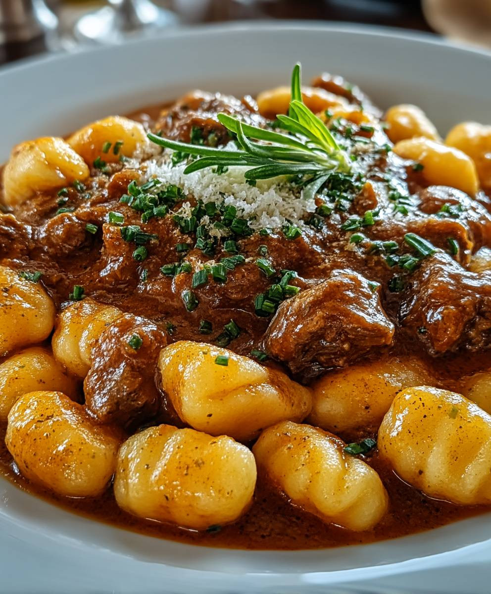 Gnocchi Gulasch einfach zubereiten