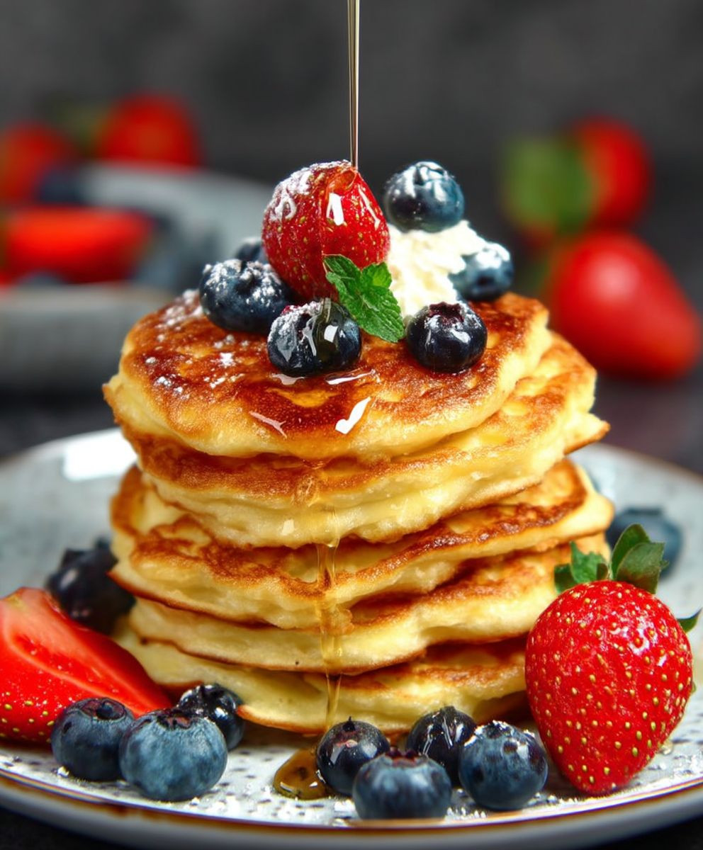 Joghurt Pancakes fluffig locker