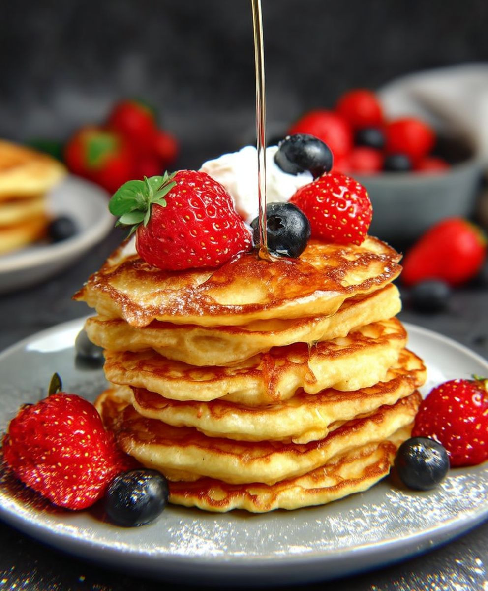 Joghurt Pancakes fluffig locker