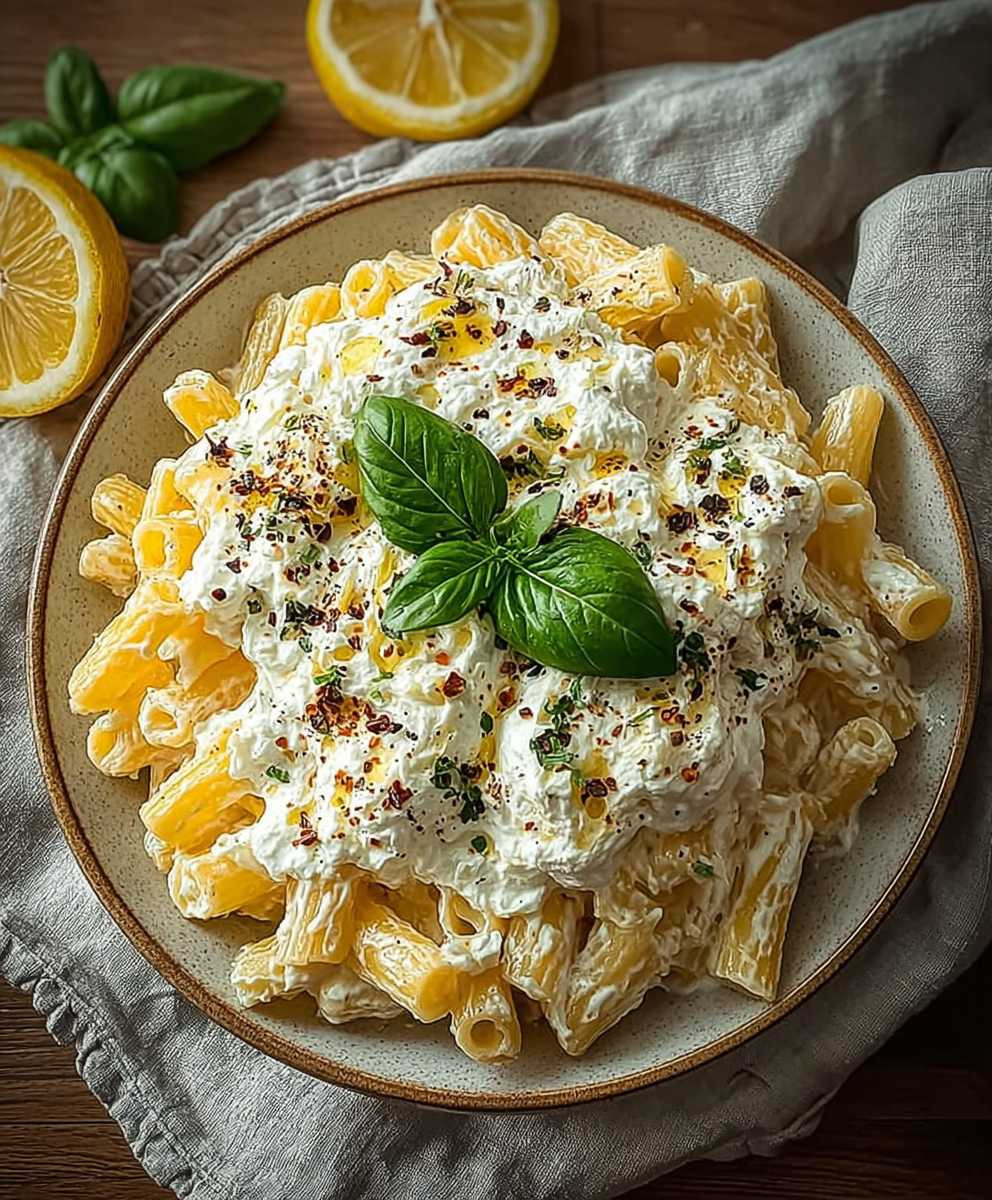 Einfache Ricotta Pasta