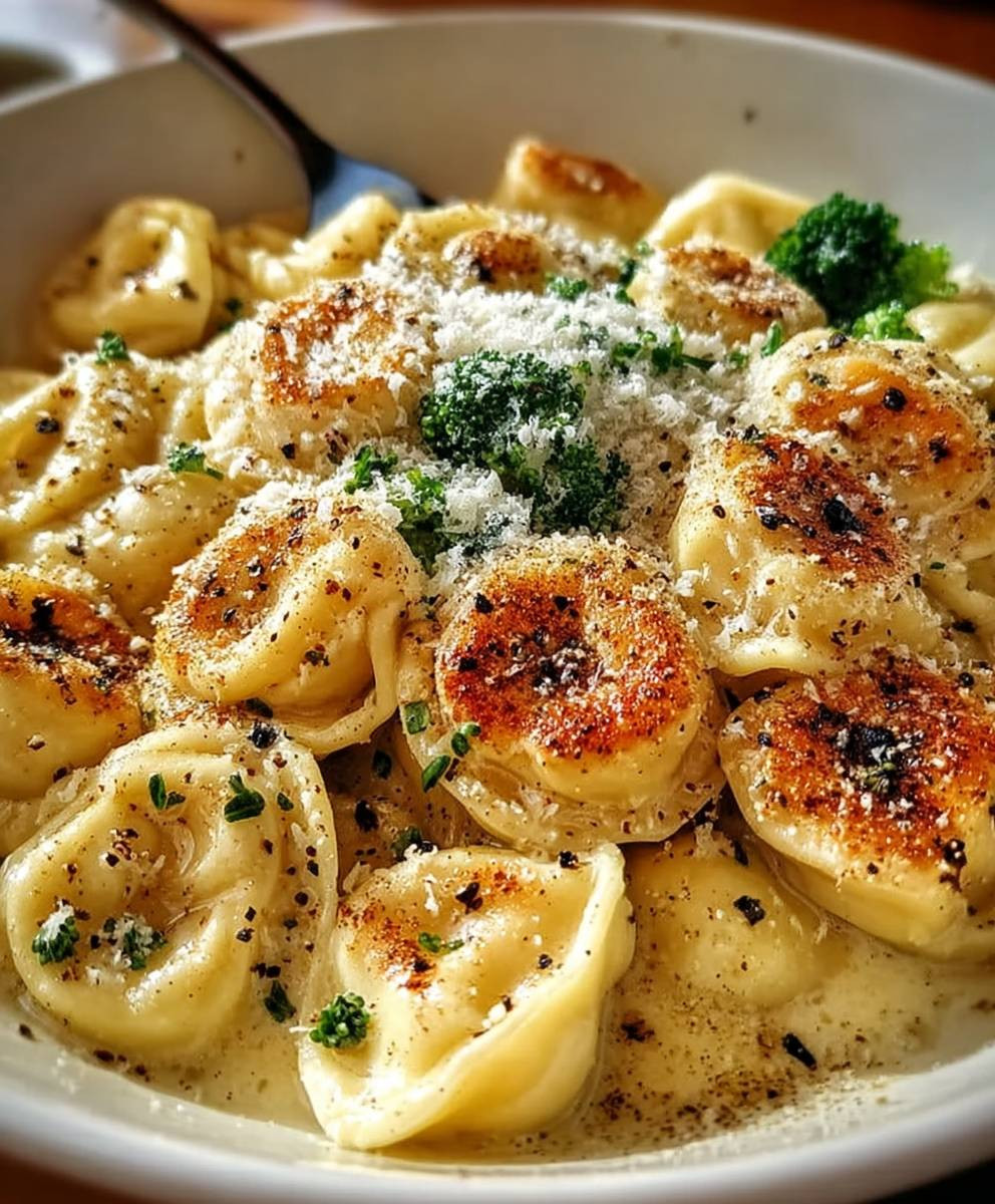 Knoblauch Parmesan Hähnchen Tortellini